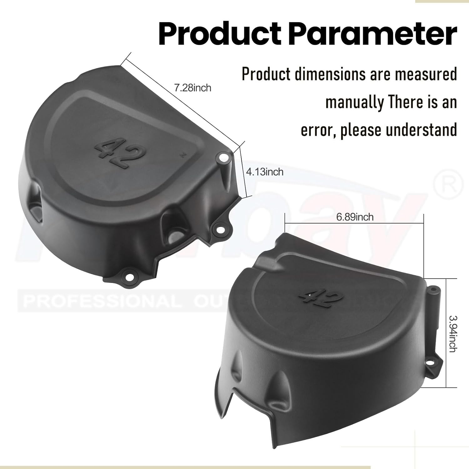 GY21773 GY21084 GX22456 L/RH Shield Kit for J-OHN Deere 42" Mower Decks 107S, D100, D105, D110, D120, D125, D130 and More Mower Package Includ Screws image number 1