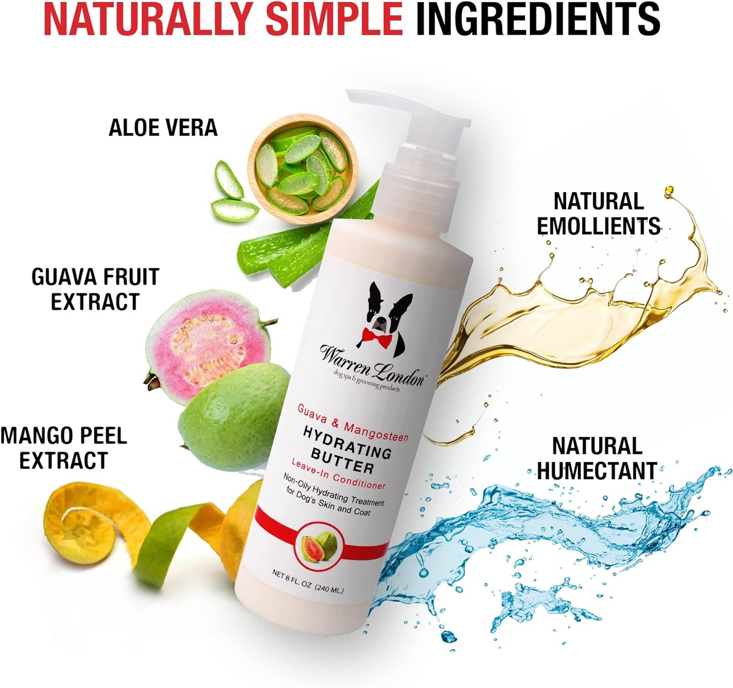 (240Ml) - Warren London Guava & Mangosteen Hydrating Butter Leave-In Conditioner image number 4