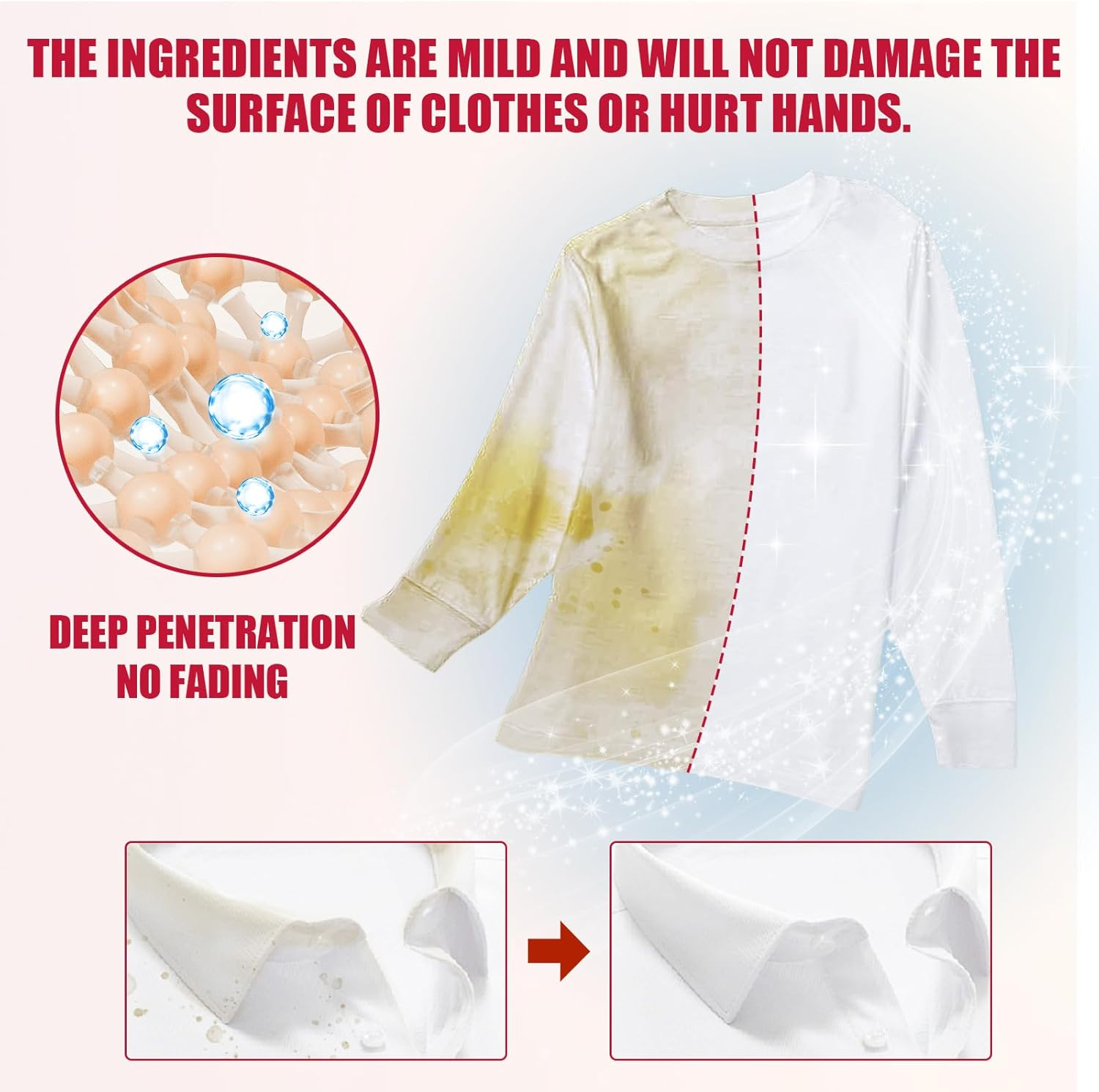 Clothing Stain Remover Wipes, 20-Pack, Deep Cleaning Wipes for Clothes image number 5