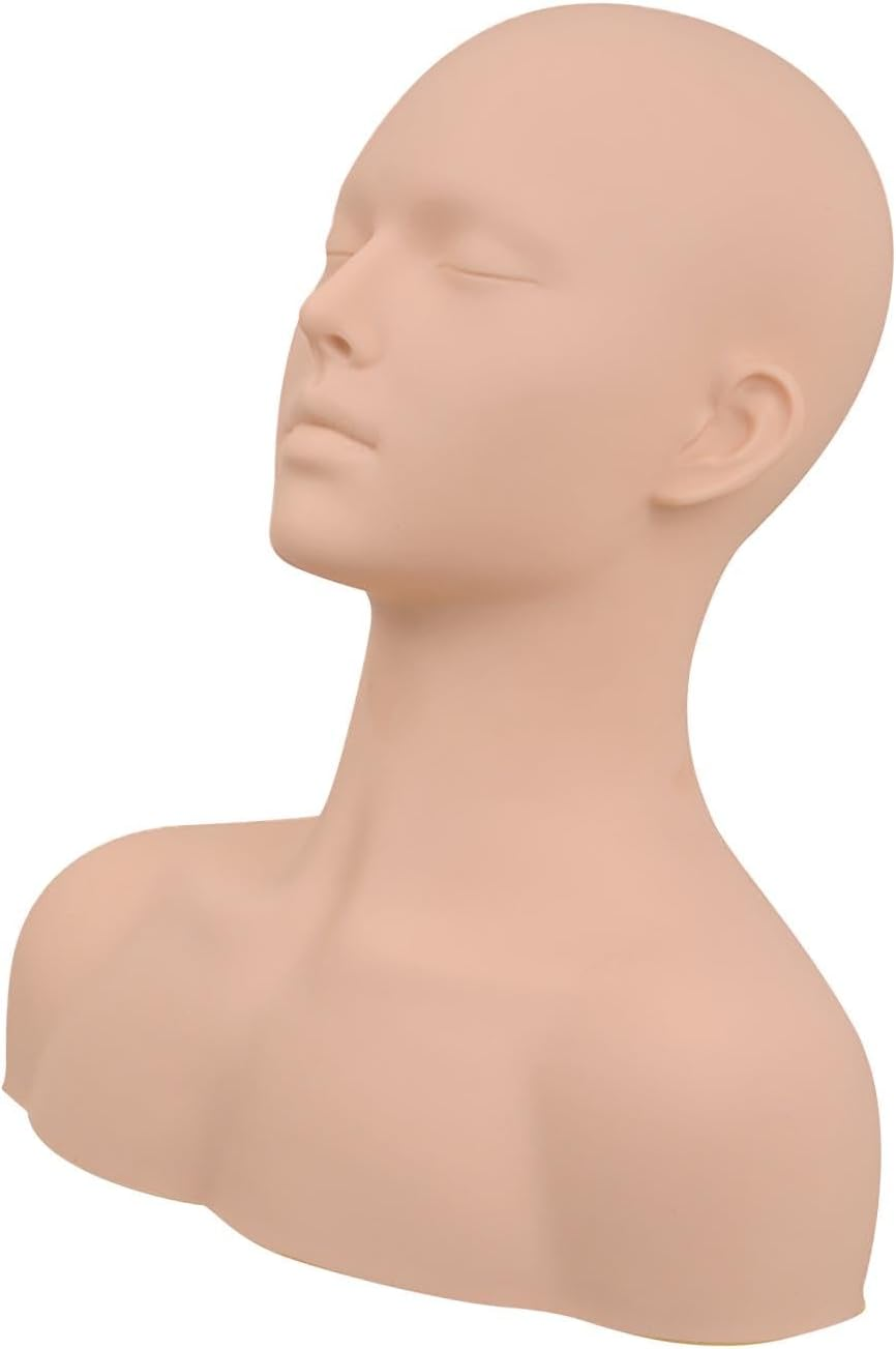 Eigell Training Mannequin Eyelid Practice Tool Flexible Soft Durable Multiuse Shoulder Massage Extension for Practice Salon Training image number 4