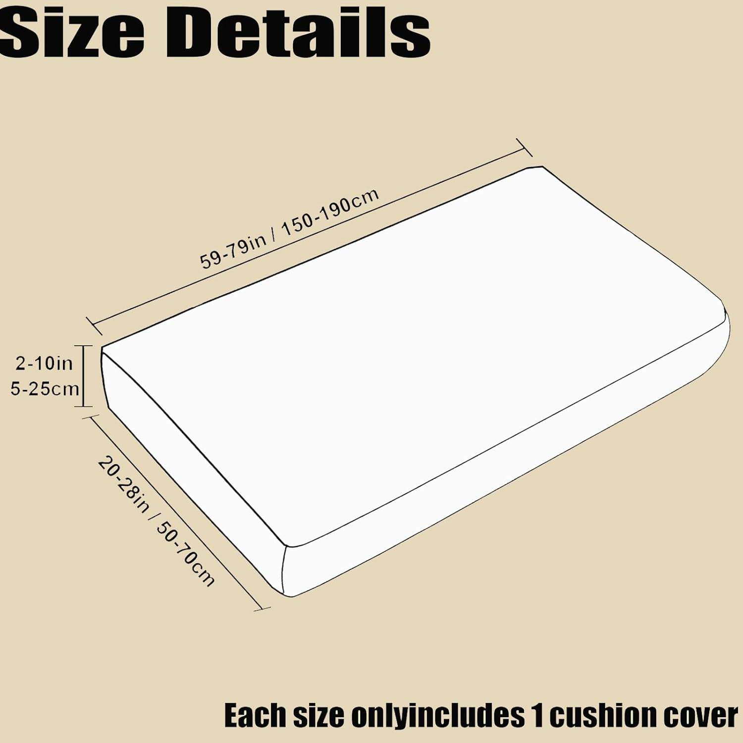 YMEOW Stretchy Caravan Cushion Covers, Washable Non-Slip RV Dinette Bench Covers with 2 Fastening Straps,Cover Protector for Camper Sofa Seats&Backrest (Dark Grey,3 Seater) image number 7