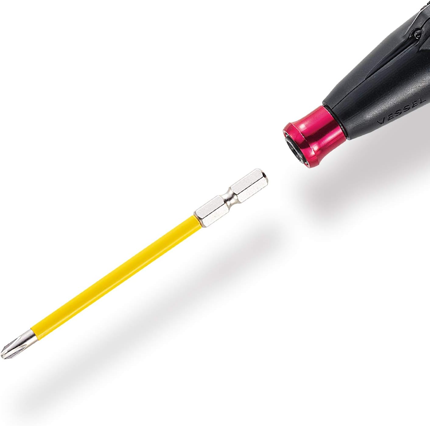 Vessel USB166100 Bit with Coated Tube Electric Ball Grip Driver Compatible - 0.2 X 0.2 X 3.9 Inches (6 X 6 X 100 Mm), 1 Piece image number 6