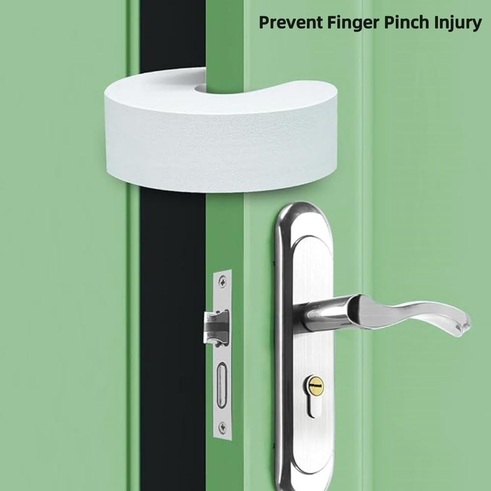 6Pcs Door Pinch Guard,Door Slam Stopper,Soft Foam Door Slam Stopper Safety,Finger Protectors, Made of Soft Foam to Keep Door Open,Prevent Finger Pinch Injury, Baby Safety Finger Guards image number 4