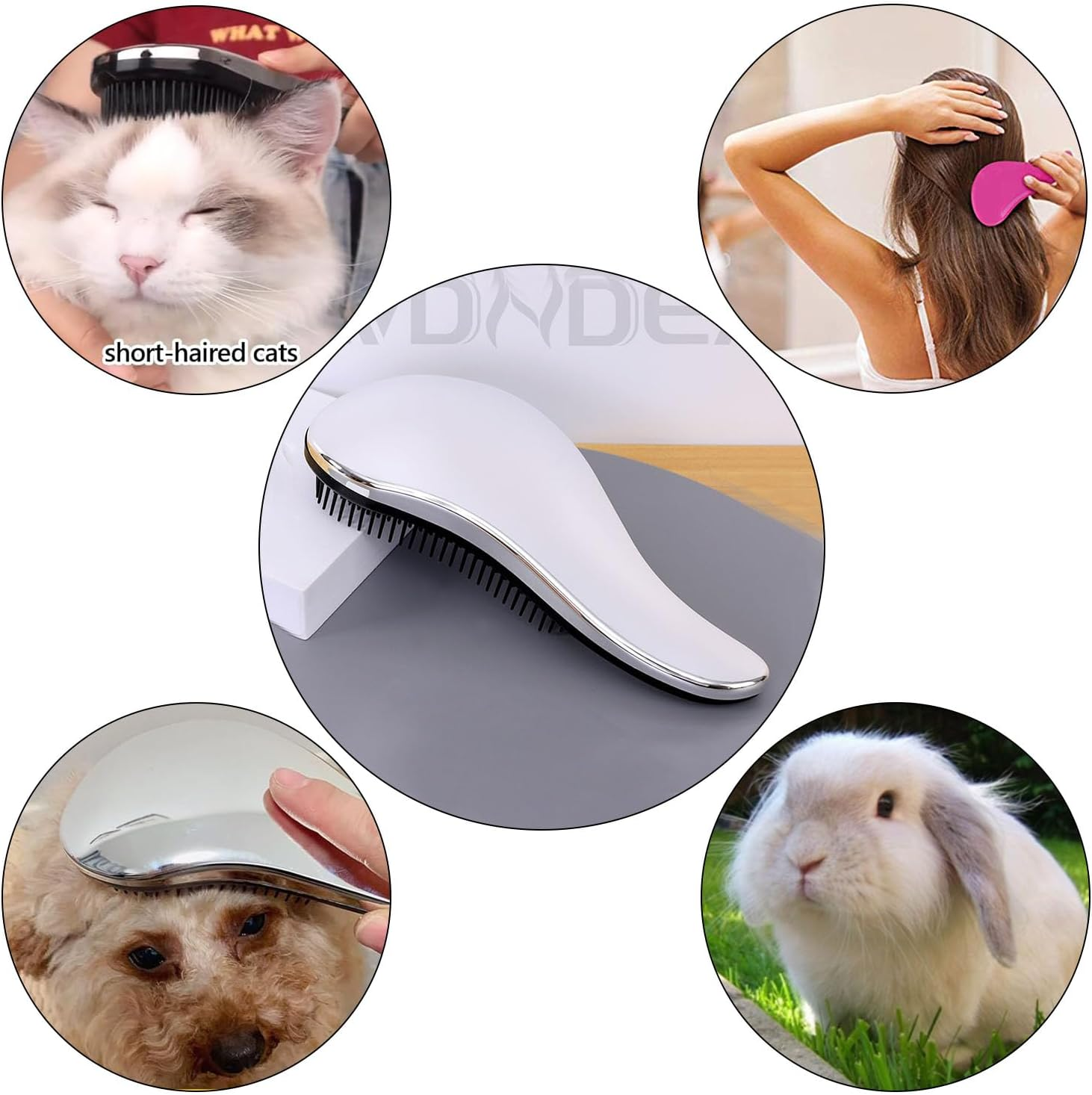 Paifeancodill Pet Detangling Hair Brush Dog Massage Comb Brush Shampoo Brush Cat Hair Brush Pet Bath Brush Pet Brush for Grooming ABS Pet Hair Remover Brush Grooming Shower Bath Brush for Dogs, Cats