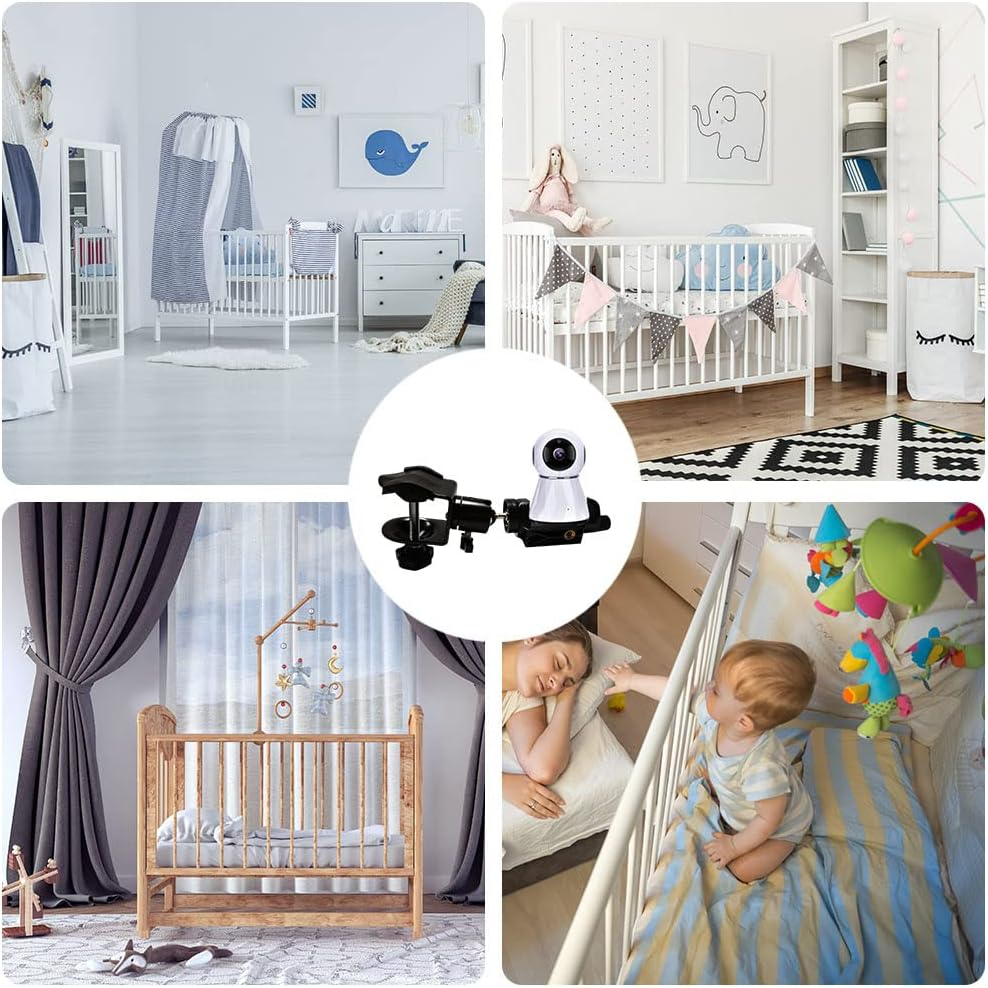 Baby Camera Monitor Mount Universal Baby Camera Mount 360 Degree Rotating Stable Camera Holder Baby Monitor Camera Mount Stabiliser Suitable for Most Babies image number 2