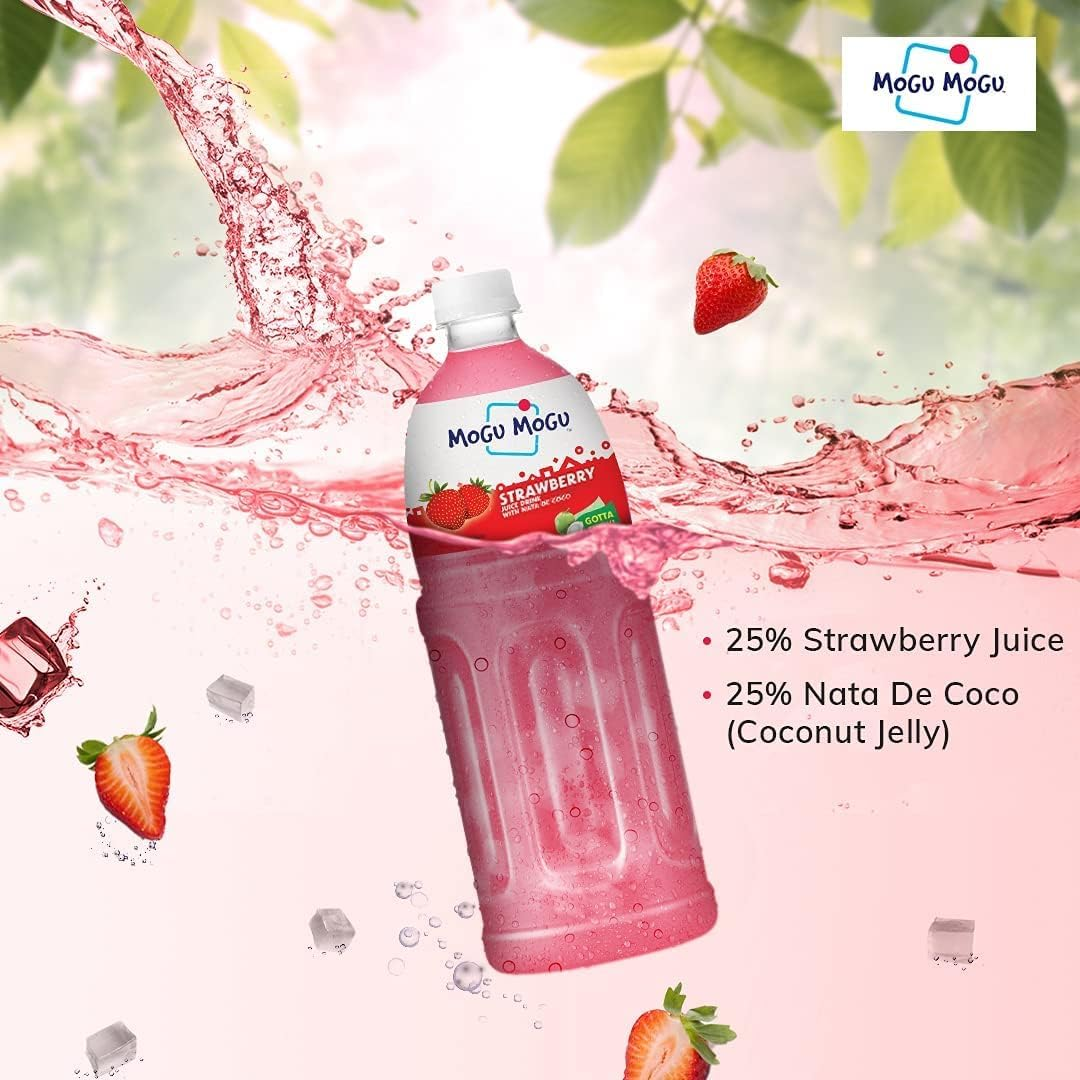 Mogu Mogu Strawberry Drink 1000 Ml image number 4