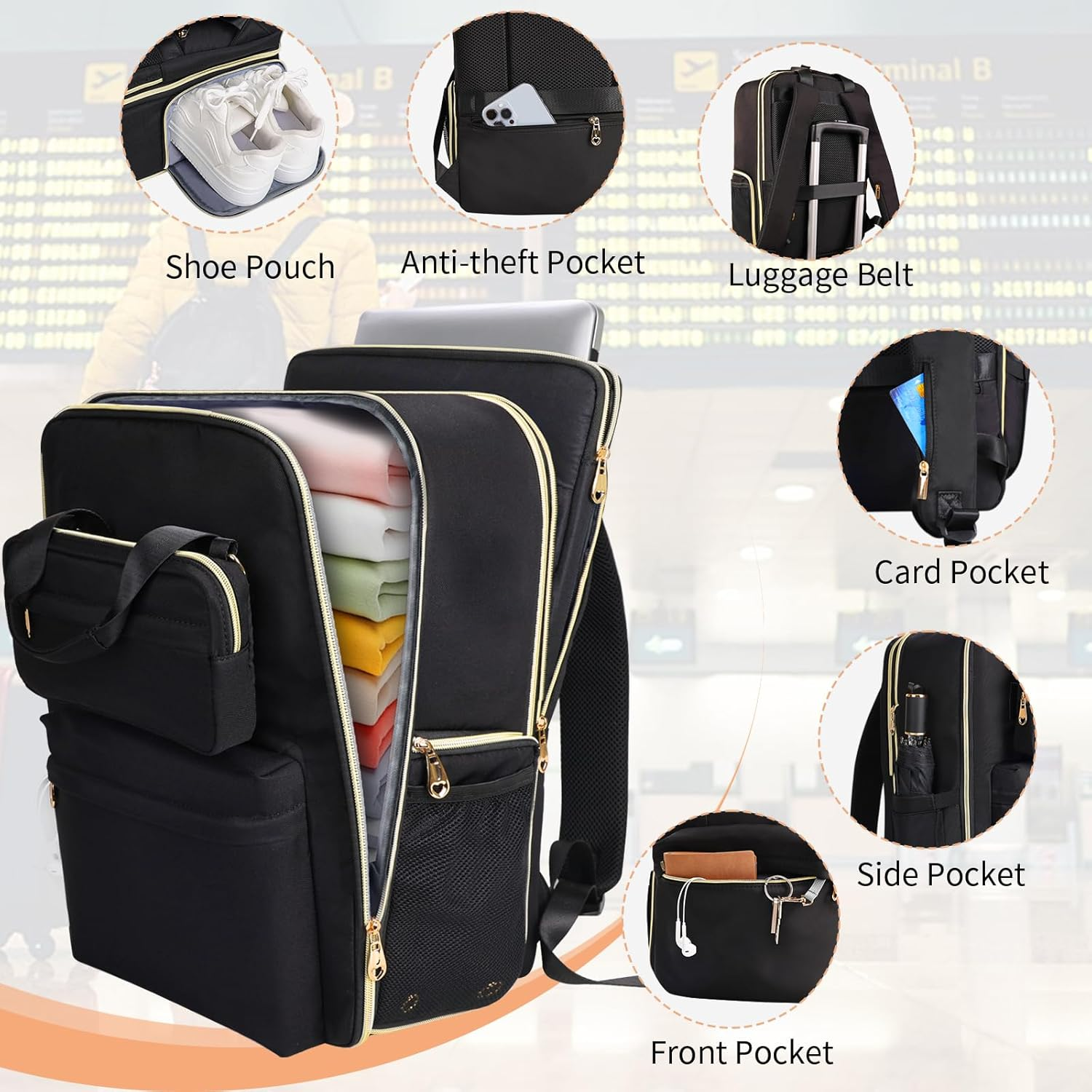 BERTASCHE Travel Backpack for Women image number 1