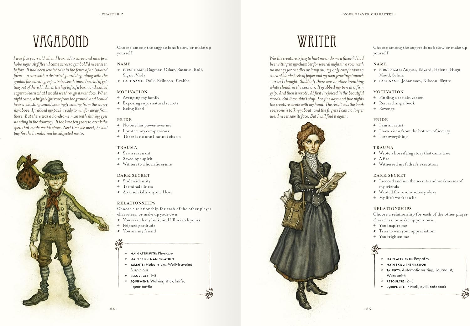 Free League Publishing Vaesen Nordic Horror RPG Game