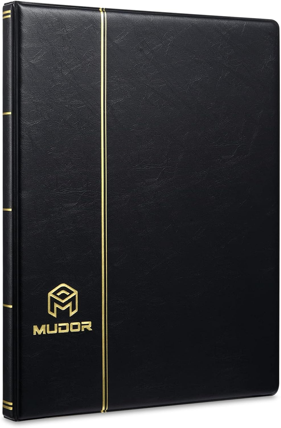 MUDOR Stamp Collecting Album, 7 Rows Pockets Stamp Book for Collectors, 10 Sheets Stamp Stockbook, Black (Black-7 Row) image number 5