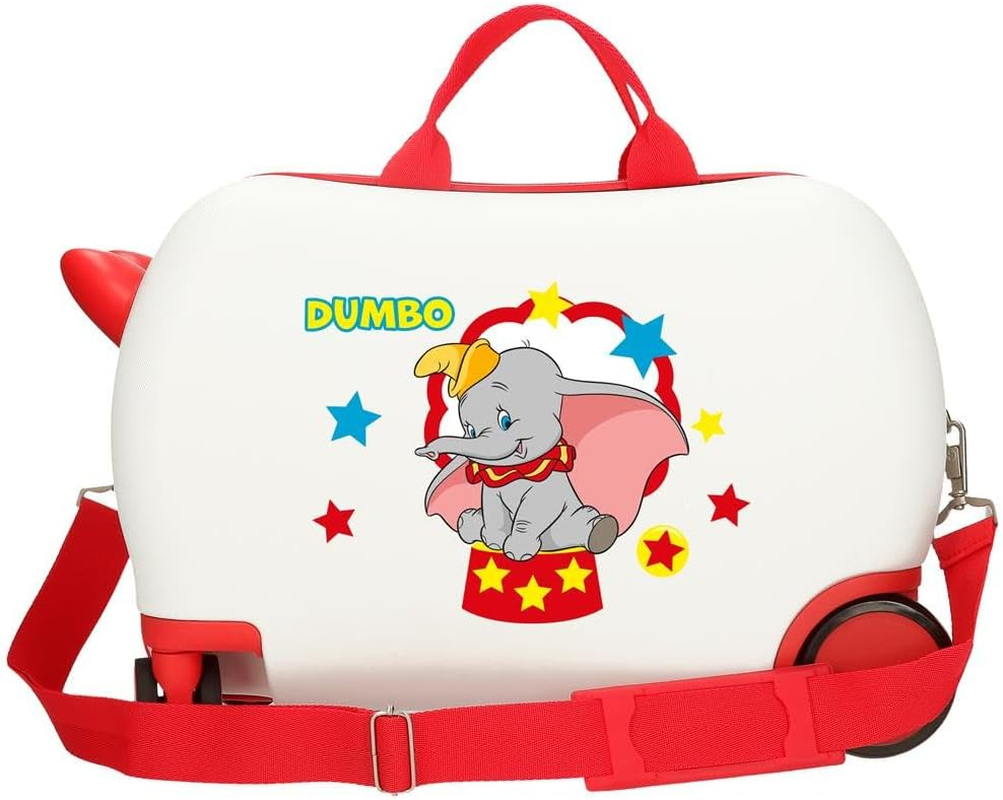 Joumma Disney Dumbo Circus Children'S Suitcase White 45X31X20Cm Hard ABS 24.6L 2Kg 4 Wheels Hand Luggage, White, Children'S Suitcase, White, Children'S Suitcase image number 1
