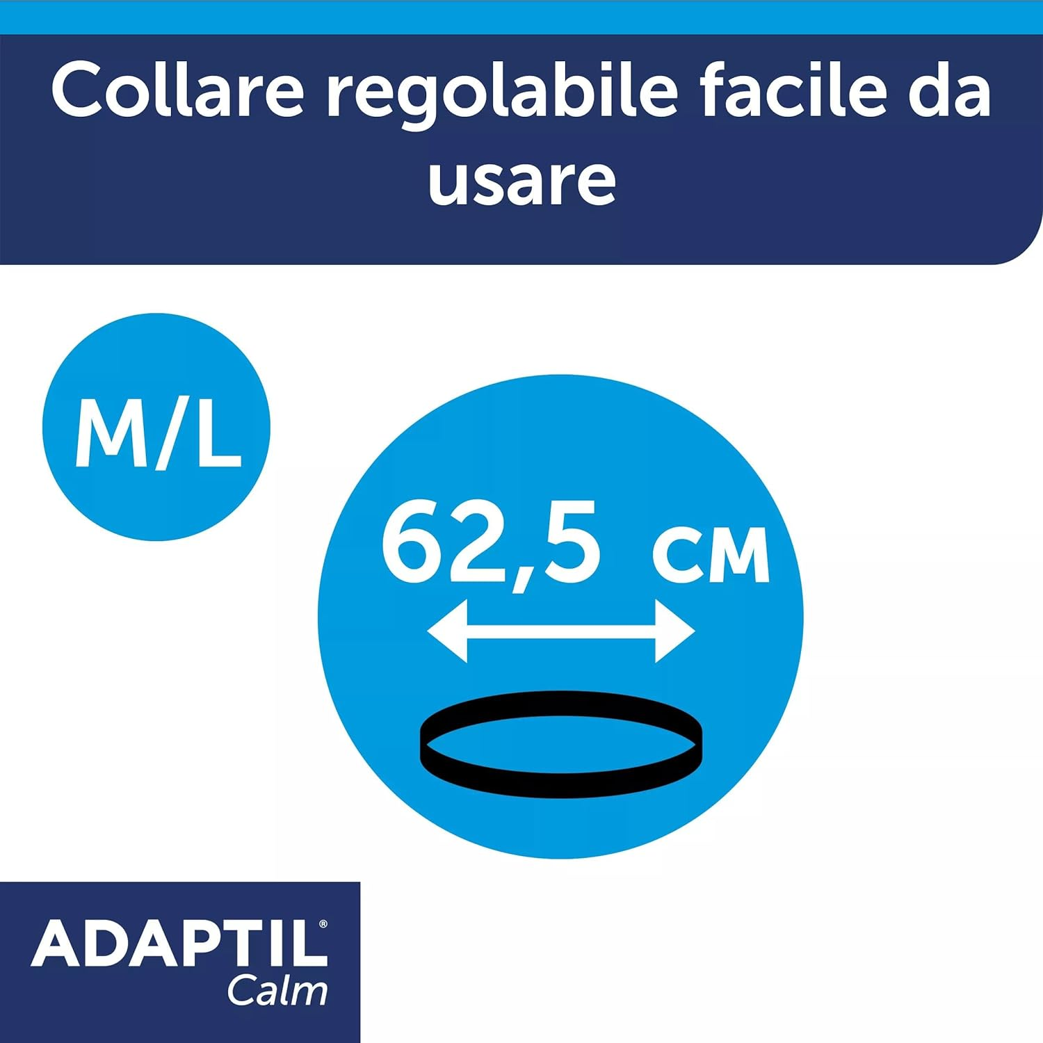 ADAPTIL Calm Calming Collar for Dogs, M/L, Medium and Large Dogs, Calming Pheromones, Stress Relief for Hyperactive, Anxious Dogs, Relaxation for Dogs, Travel and Stressful image number 4