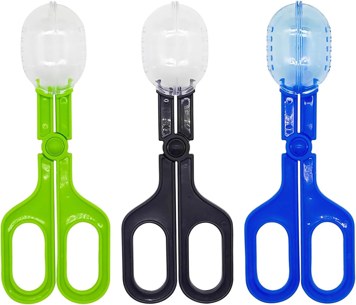 Cozioz 3-Pack Reptile Feeding Clamp & Poop Scoop &ndash; Plastic Feeding and Cleaning Tools for Tortoise, Lizard, Frog, Spider, and Other Small Animals image number 4