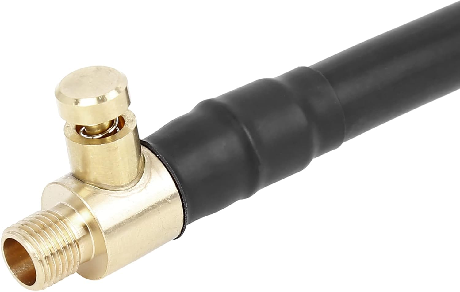 X AUTOHAUX 60Cm M8X0.8 2-In-1 Multifunctional Tire Inflator Hose Adapter Tyre Chuck Inflatable Pump Hose Adapter Pipe Tool for Car Bike Motorcycle