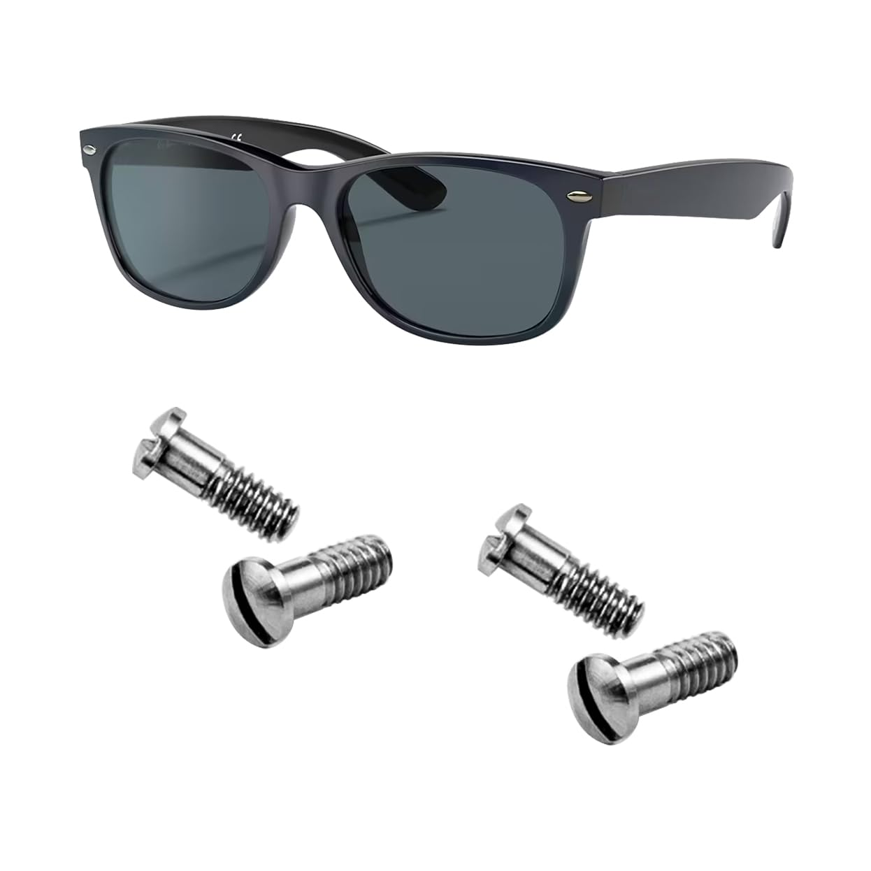 Hengfento2 Replacement Screws for Ray Ban Aviator RB2132 RB4165 RB4371 Sunglasses Repair Kit (Set of 4) Silver