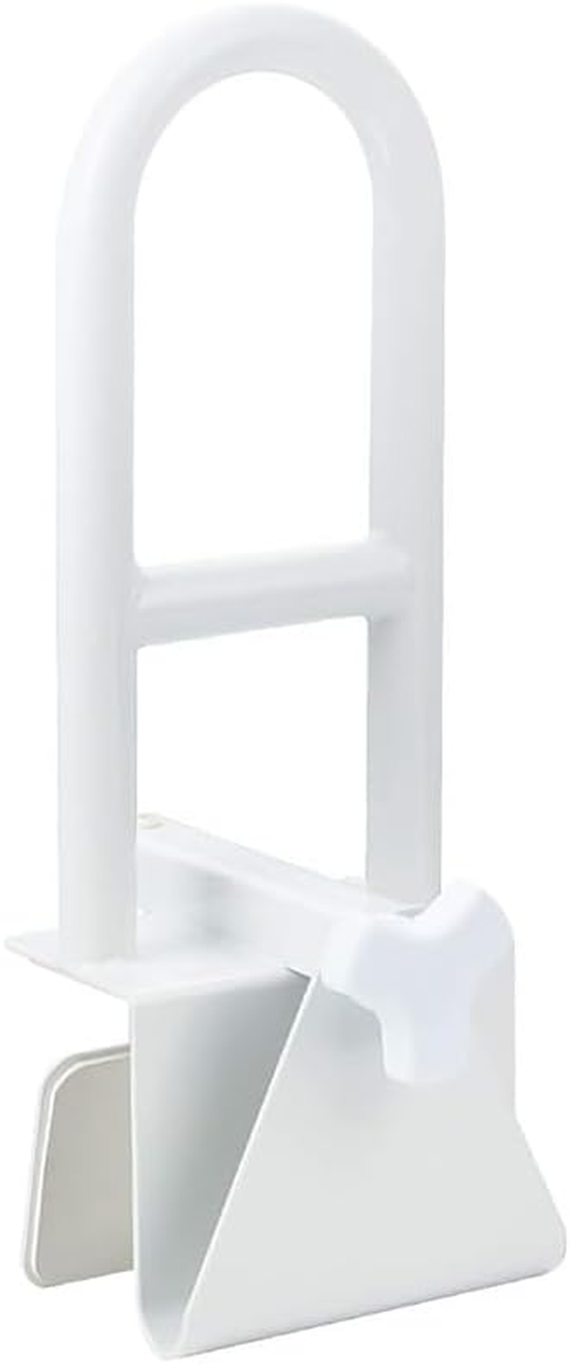 Bathtub Safety Rail, Adjustable Bathtub Safety Rail Shower Grab Bar Handle, Handle Clamps on to Side of Bathroom Shower, Medical Tub Rails for Bathrooms Is Great Elderly or after Surgery, White image number 2