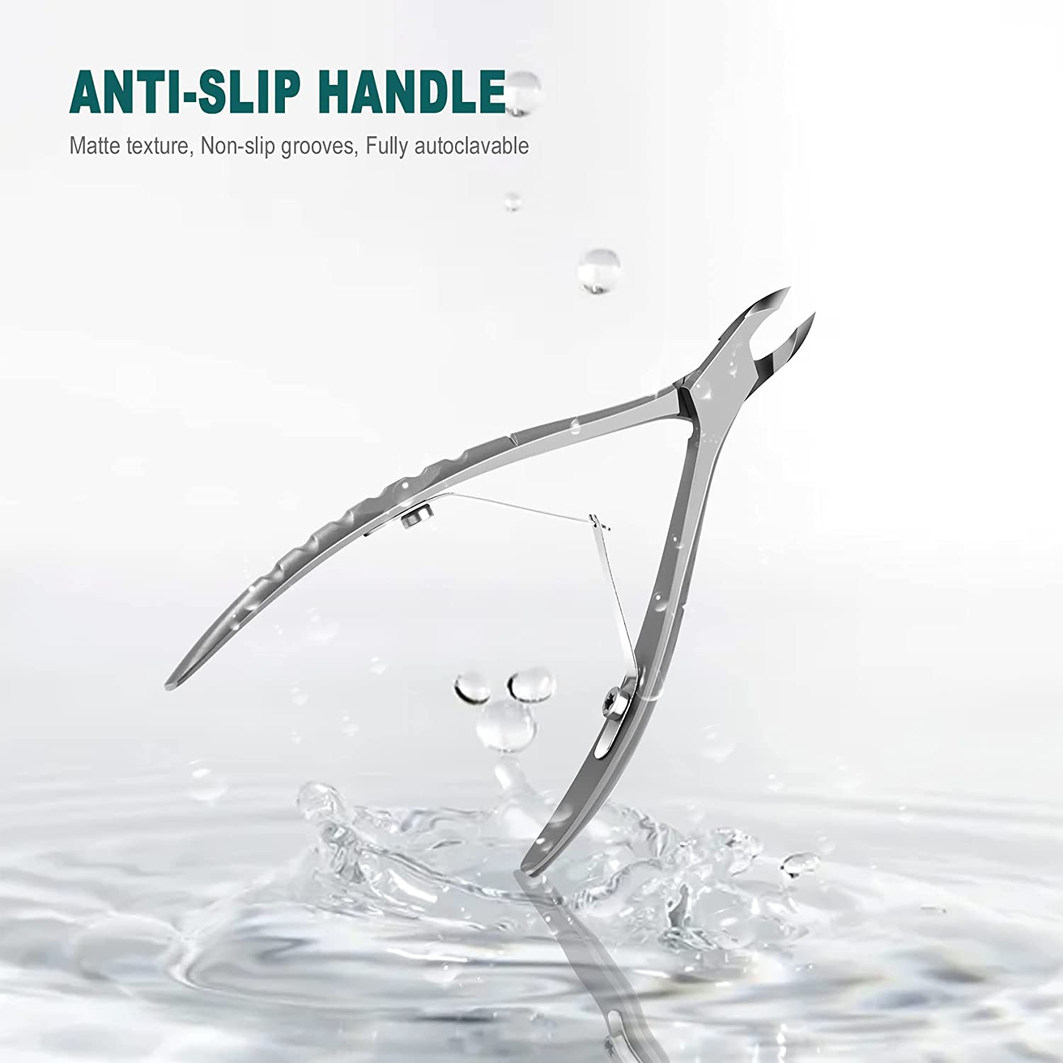 BEZOX Cuticle Clipper with Pushers &ndash; 2 in 1 Heavy Duty Stainless Steel Cuticle Trimmers Tools - Nail Nippers and Cutile Pusher &ndash; 6Mm Jaw image number 6