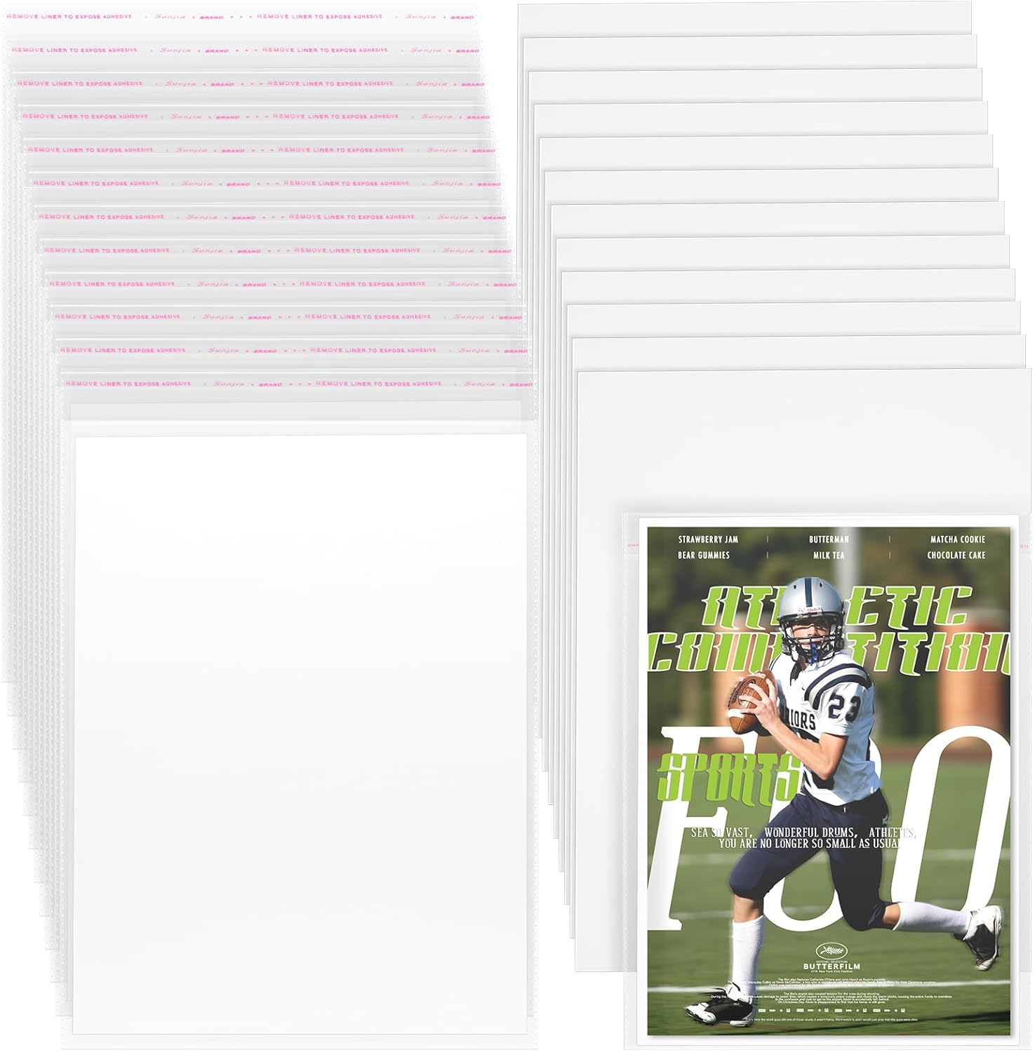 Humyoun 30 Sets Magazine Bags and Backing Boards Including Clear Resealable Magazine Protectors for Collectors and Magazine Boards Magazine Sleeves Protective Display Suit for Magazine Protection image number 6