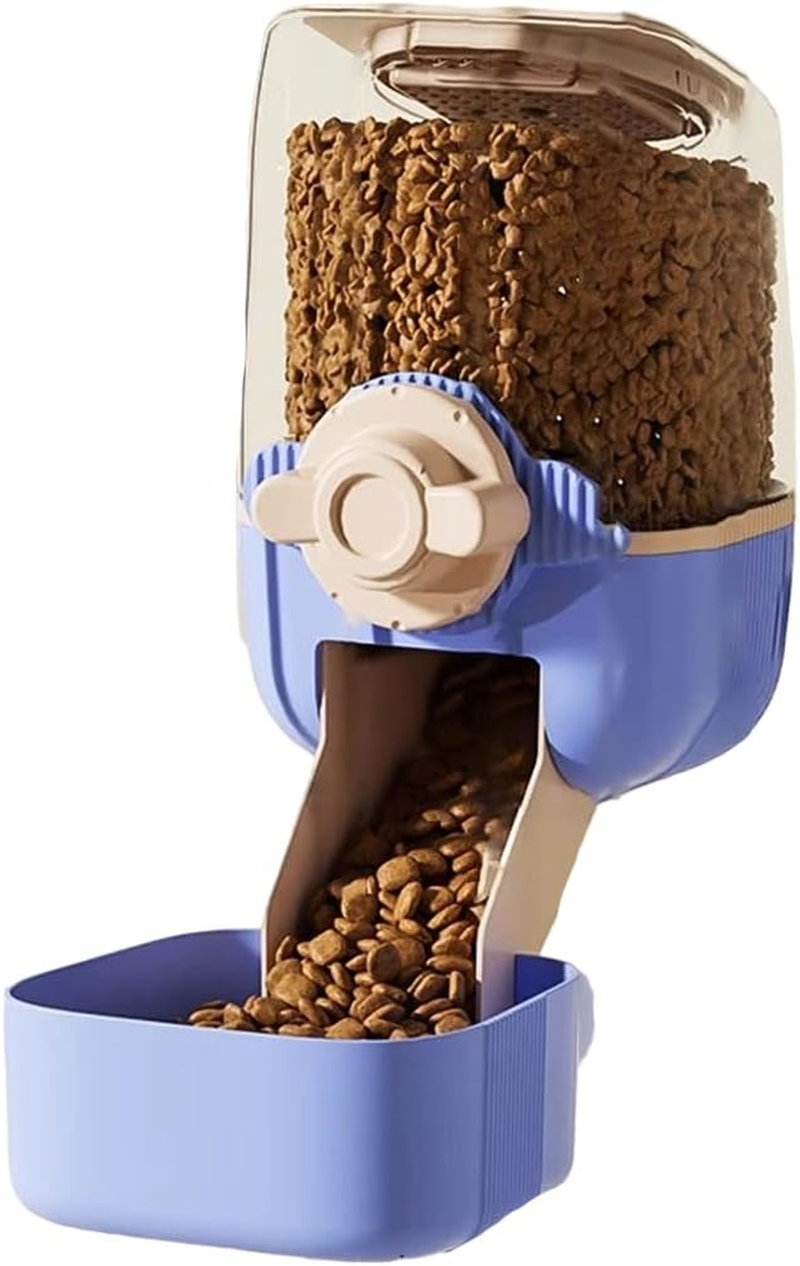 AIMALL Large Capacity Pet Feeder, Gravity-Driven Food Dispenser for Dogs and Cats, Cage-Mountable with 45&deg; Tilt