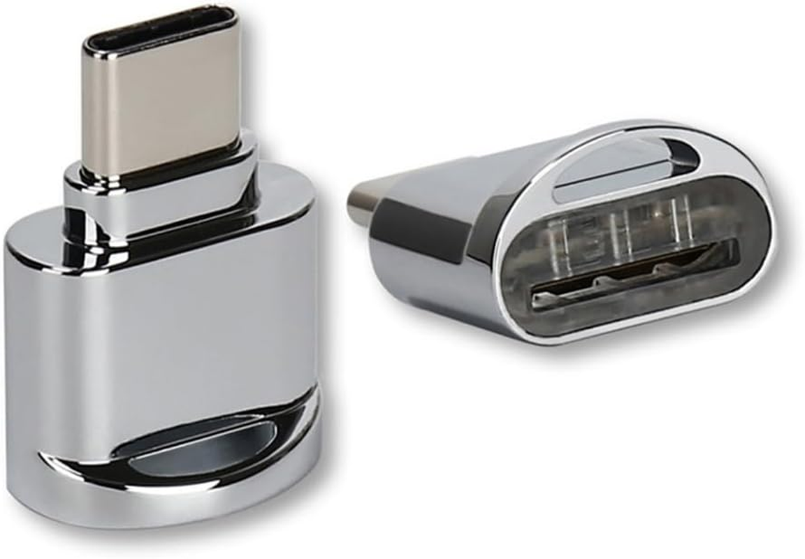 NFHK Micro SD TF to SD Card Kit Mini Adaptor for Extra Storage Macbook Air/Pro/Retina White