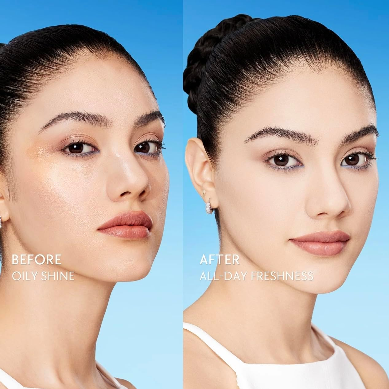 Skintific Lock the Look Setting Spray, Blue, Long-Lasting Oil Control, 16H Wear, Matte Finish, Blue Light Defense, 80Ml image number 3