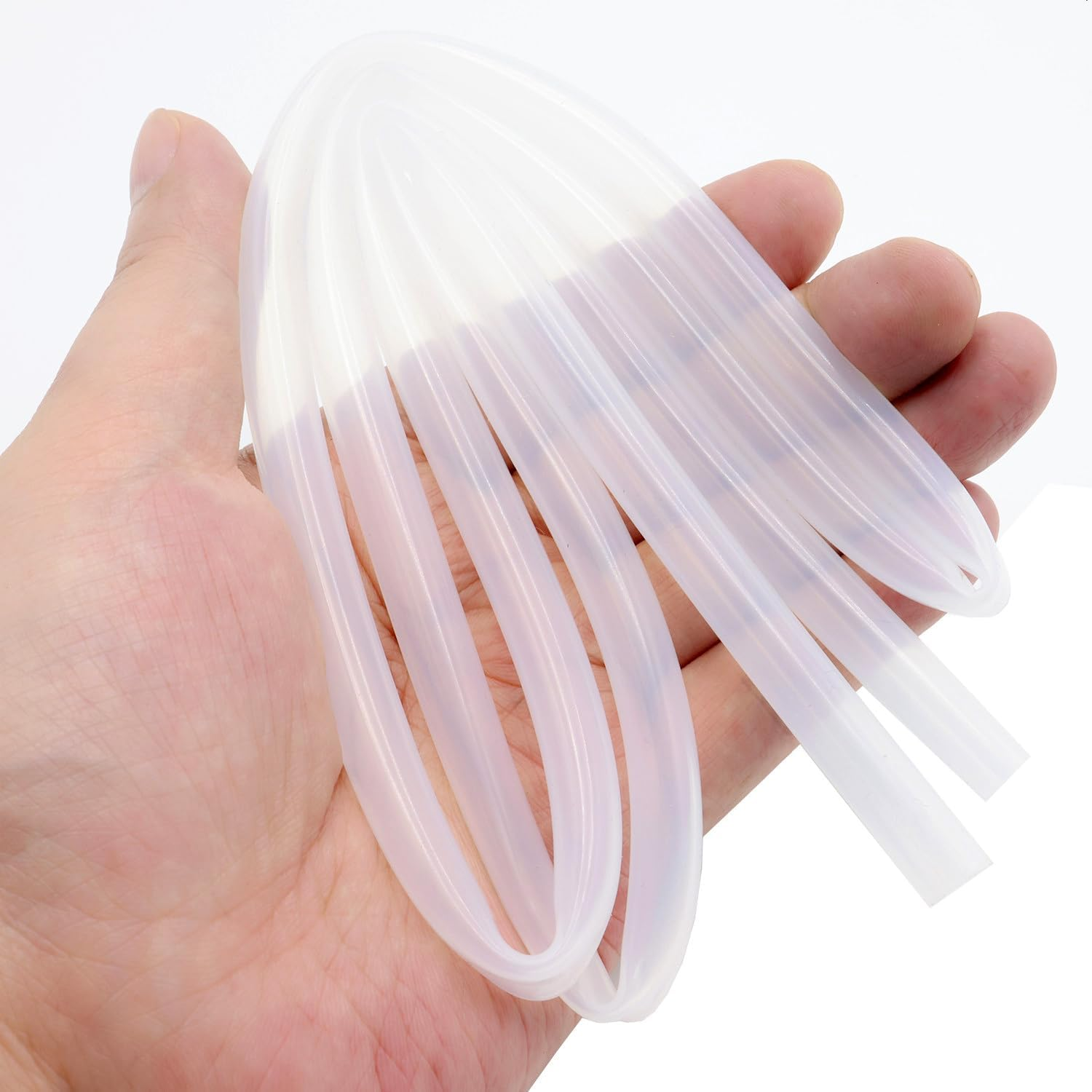Silicone Tube 9/32"(7Mm) ID X 3/8"(9Mm) OD Clear Flexible Silicone Rubber Tubing Water Air Hose Pipe Transparent (3.3Ft / 1M;7 X 9Mm) image number 2