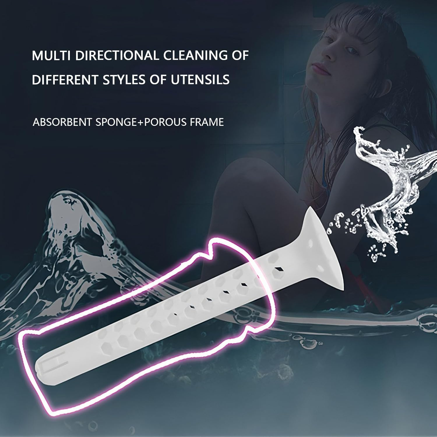 Mineens Sex Doll/Sex Toys Cleaning Tool - Needs to Be Assembled Drying Stick & Reusable Toy Care Supplies for Male Masturbators, Artificial Vagina/Pussy Maintenance | Water Absorption Stick image number 3