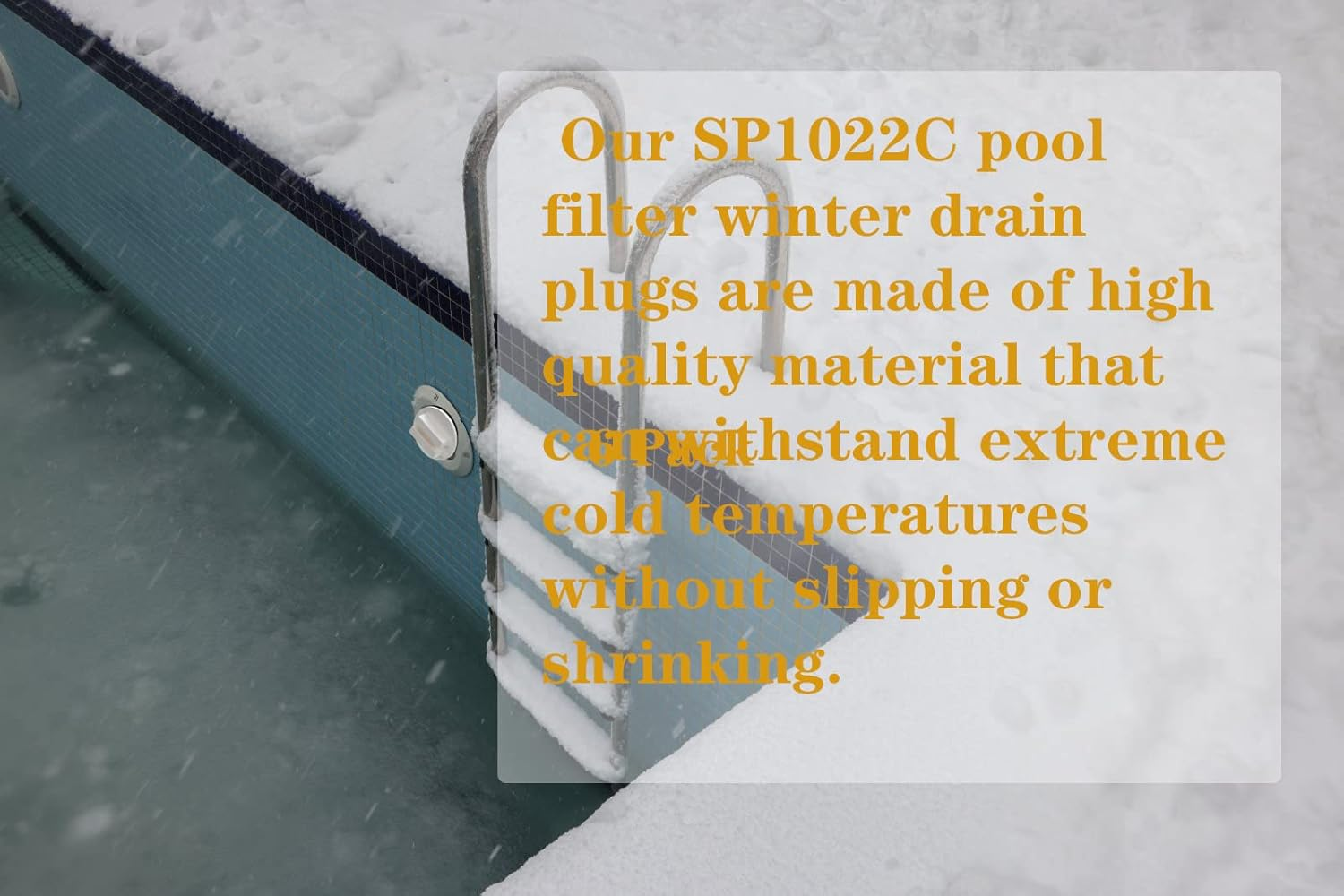 1-1/2" Threaded Pool Filter Drain Plug Cap Winterizing Plug, SP1022C with O-Ring Replacement for Pentair, Hayward, Sta-Rite Pool Filter Darin Plug (2 Pack) image number 4