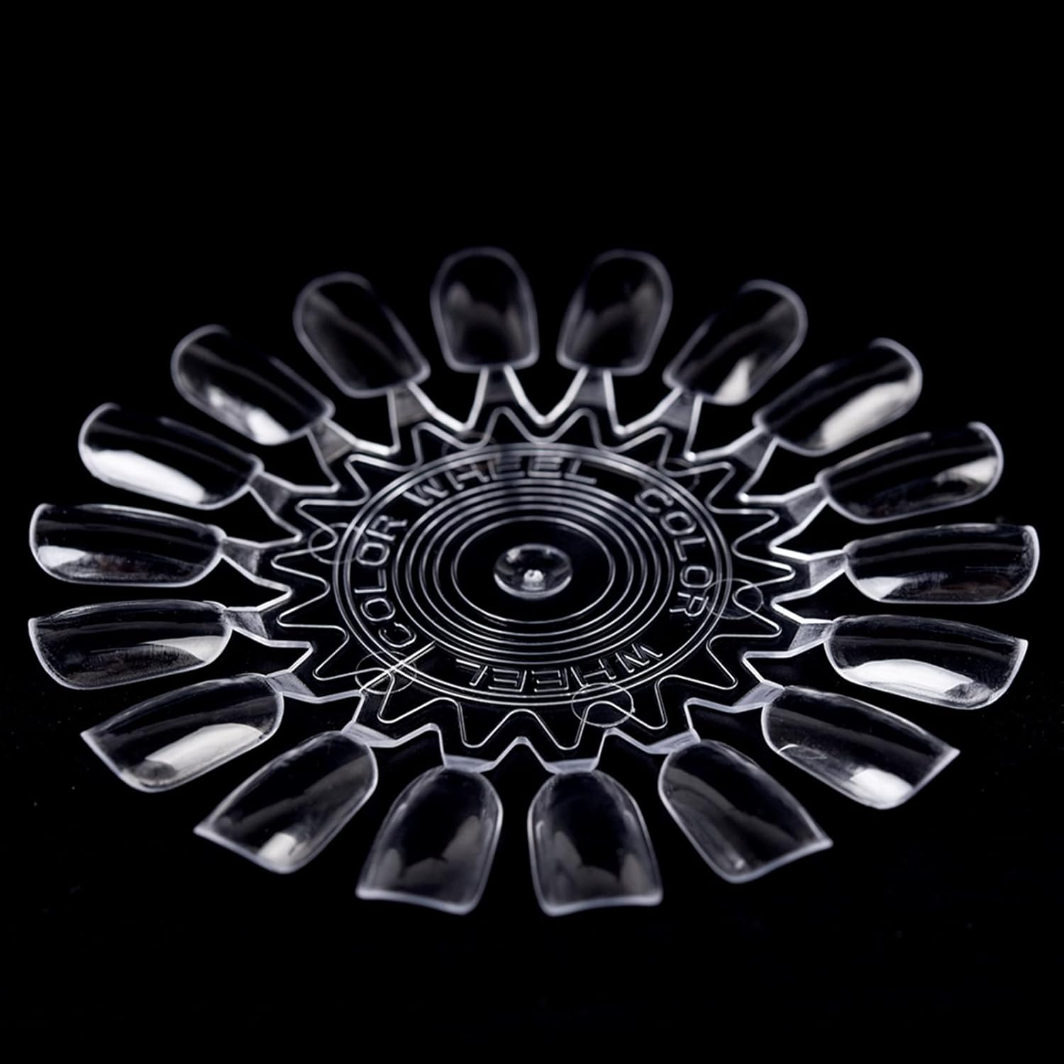 KADS 180Pcs False Nail Flower Wheel Nail Swatch Tips Nail Color Display Tips Gel Polish Acrylic Nail Sample Sticks Nail Art Practice Training Cards Nail Salon & Home Manicure Accessories - Fan Shaped image number 7