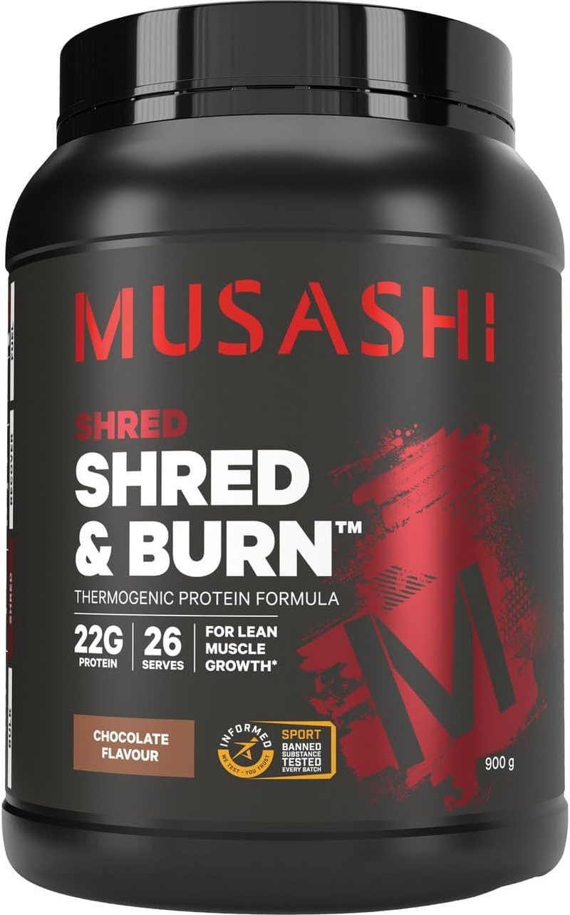 Musashi Chocolate Milkshake Flavour Shred & Burn Protein Powder 2 Kg image number 2