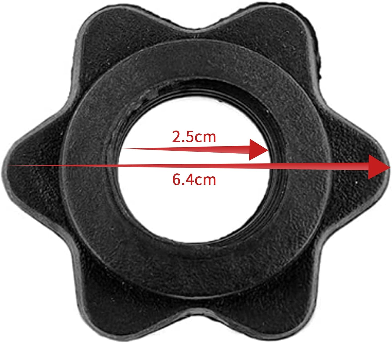 2Pcs Barbell Bar Hexagon Nuts,Anti-Slip Spin-Lock Collar Screw Hex Nut Screw Clamps,Barbell Clips Dumbbell Hex Nut Barbell Spin-Lock Collars Screw Clamps for Dumbell Weight Lifting Fitness Training image number 1