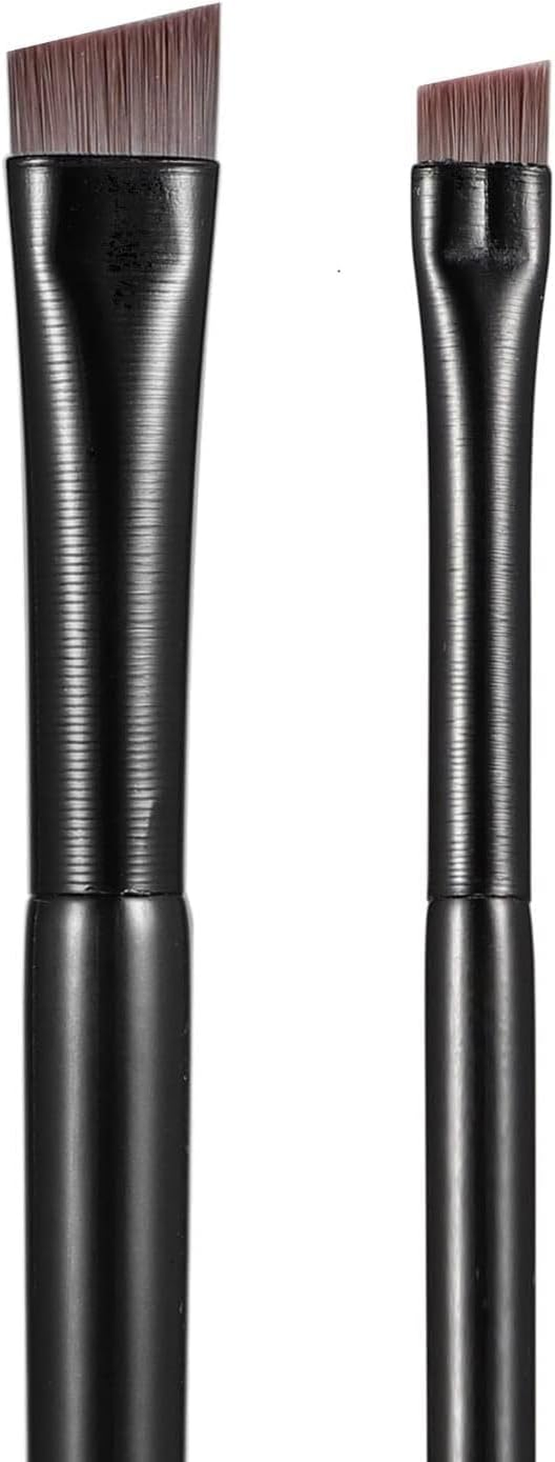 CJESLNA Fine Angled Eyeliner Brushes, Eye Liner Brush, Fine Angled Eyeliner Eyebrow Concealer Brushes,Ultra Thin Slanted Flat Angle for Beauty Cosmetic Tool (BLACK)