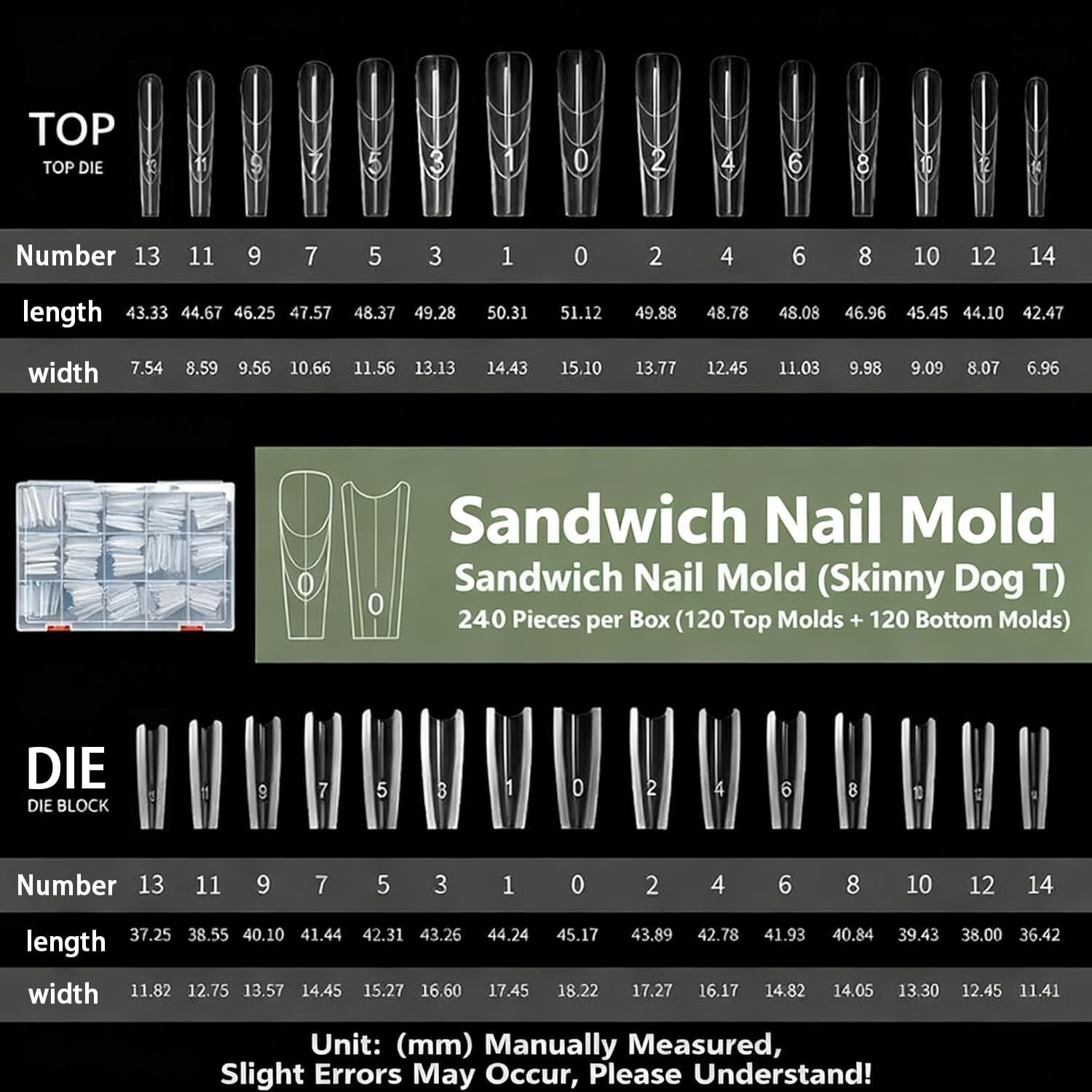 240-Piece Sandwich Nail Molds - Transparent Matte Dual-Use Full Wrapping Nail Shaping Sheets, No Construction Needed for Gel Nails & Salon-Stunning Nail Designs (Ellipse-240Pcs) image number 6
