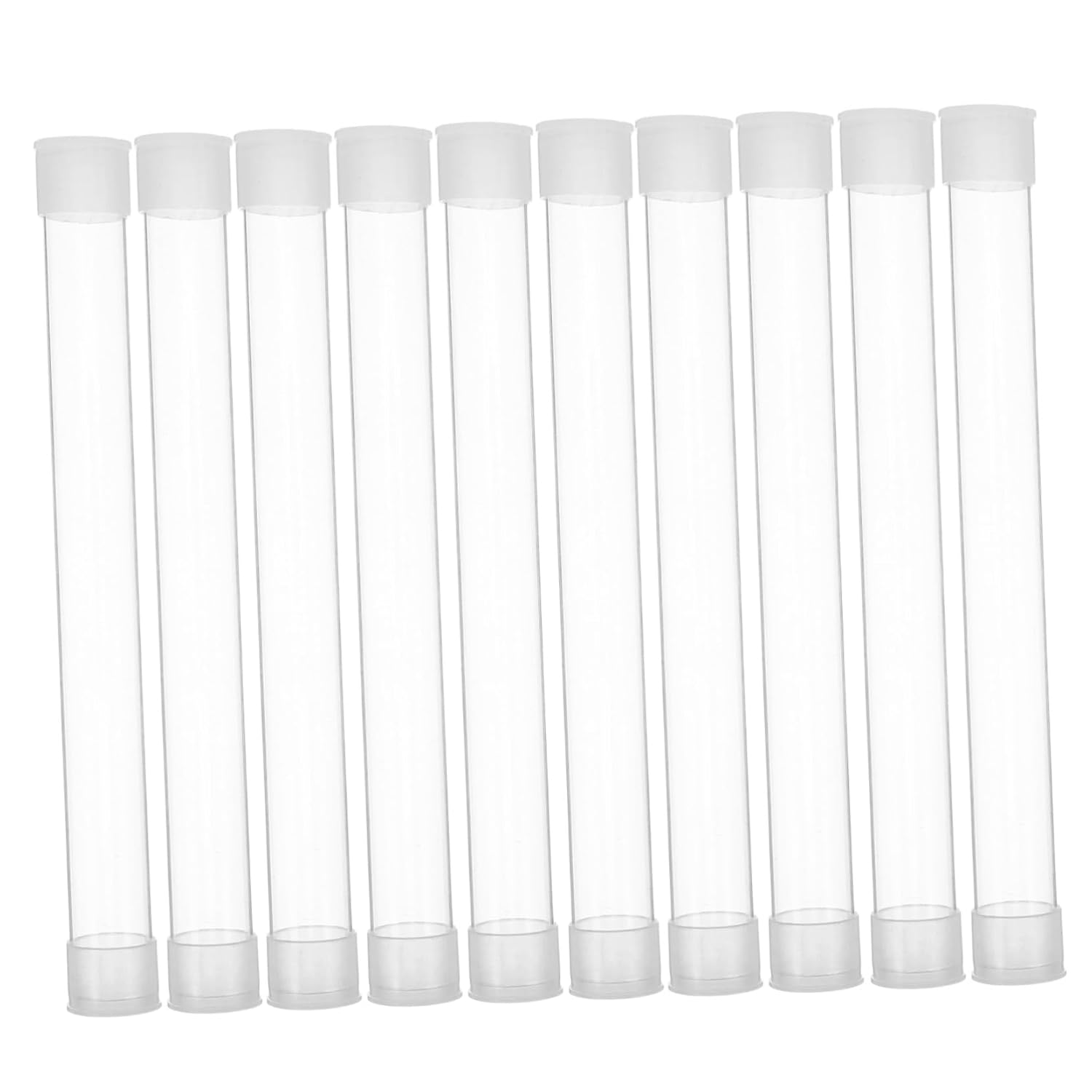 Healifty 10Pcs Thermometer Protective Case Plastic Tube Dustproof Portable Storage Container for Home Clinic Travel Safety Organizer image number 1