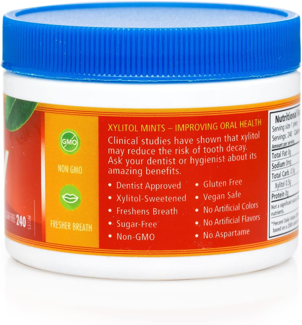 Spry Xylitol Cinnamon Mints Sugar Free Candy - Promote Oral Health, Increase Saliva Production, Stop Bad Breath, Non-Gmo, Gluten-Free, 240 Count (Pack of 1) image number 2