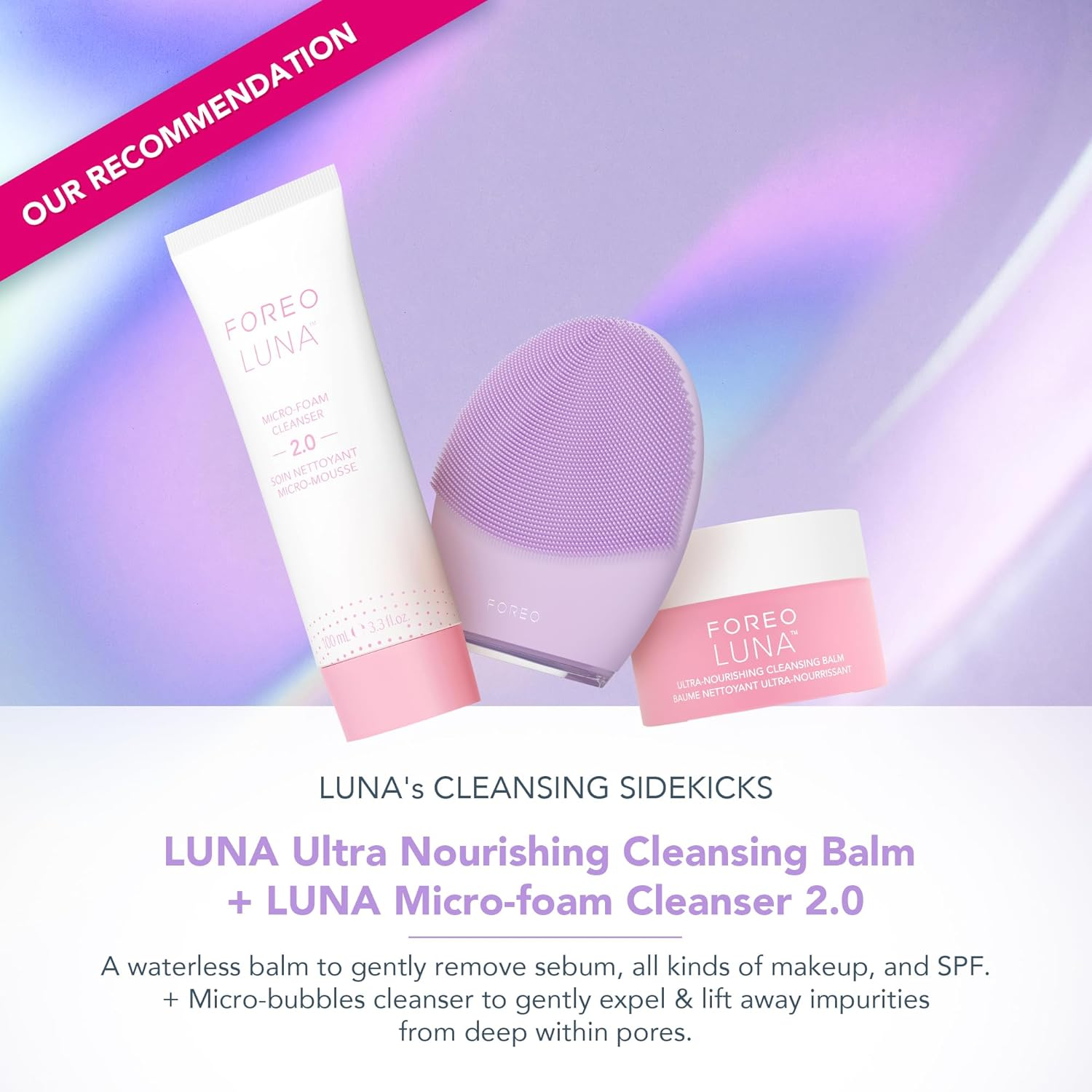 FOREO LUNA 4 Face Cleansing Brush | Firming Face Massager | anti Aging Face Care | Enhances Absorption of Facial Skin Care Products | Simple Skin Care Tools | Sensitive Skin image number 1