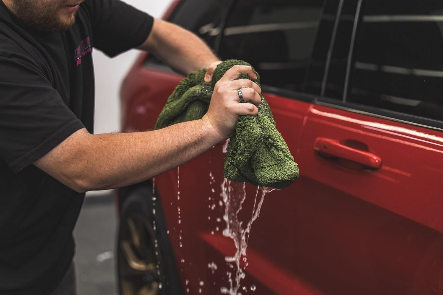 The Rag Company - the Liquid8R M22 Drying Towel - 70/30 Blend, Microfiber, High Absorbency, 20In X 20In image number 6