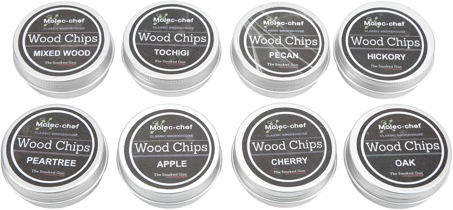 Wood Chips for Cocktail Smoker, Smoking Wood Chips Cocktail Smoker, 8 Flavors Wood Chips Including Applewood, Pecan, Oak, Cherry, Peach, Pear, Pecan, Sawdust, image number 5