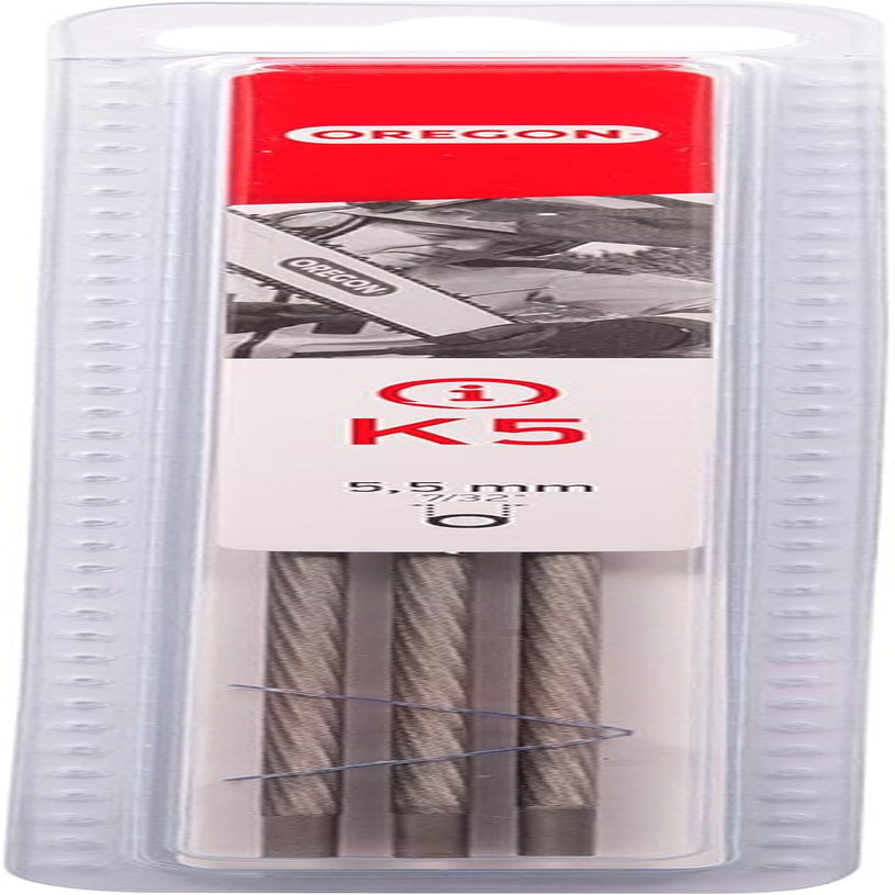 OREGON 3/16-Inch (4.8 Mm) Chainsaw Chain Sharpening round Files to Sharpen .325-Inch Saw Chains, 3 Pack (Q70508C)