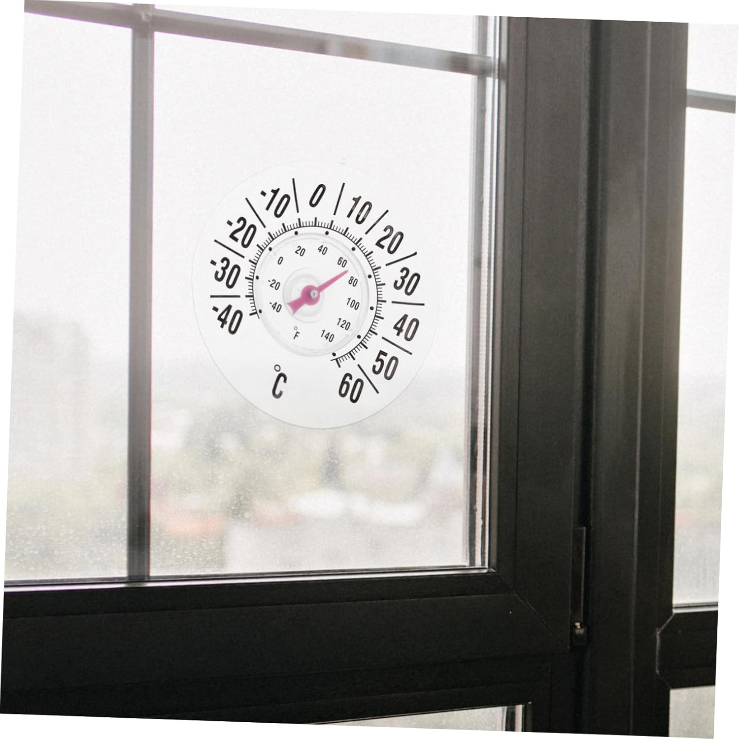 Bestonzon High Precision Analog Indoor Window Thermometer with Large Strong Suction Cup for Rooms Garden Greenhouse Office Temperature Display Portable Small Design image number 5