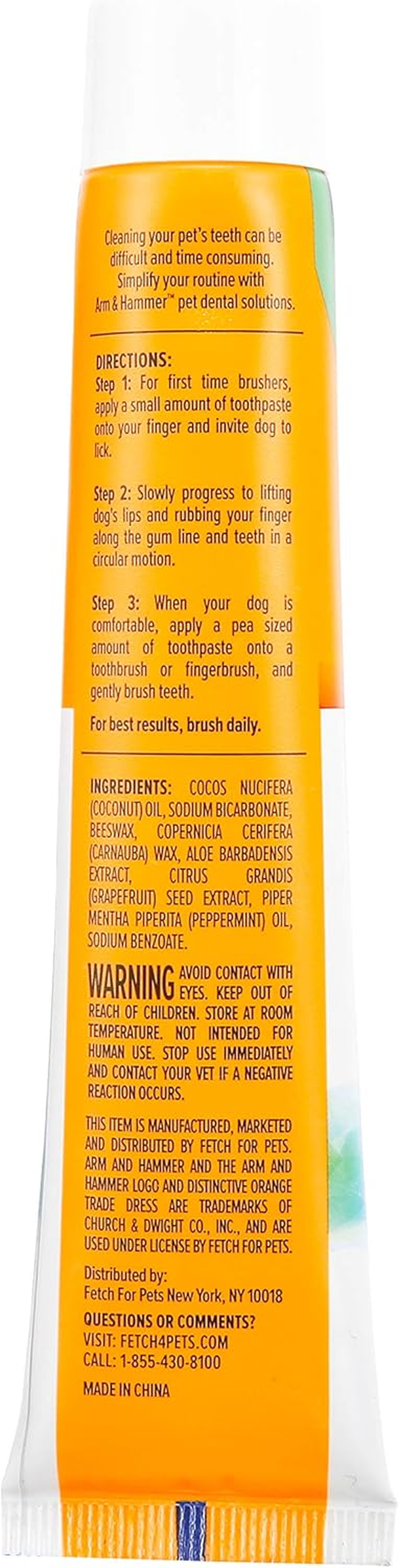 Arm & Hammer Fresh Coconut Mint Toothpaste Dogs image number 3