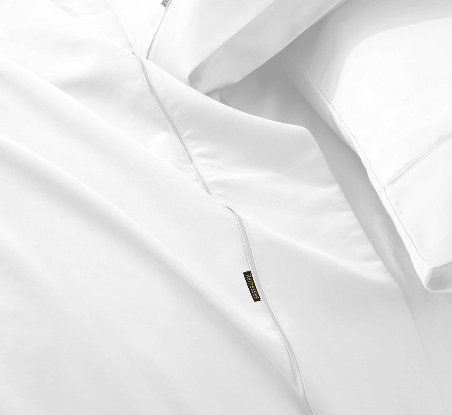 Ramesses Cotton Rich Sheet Set, Double, White