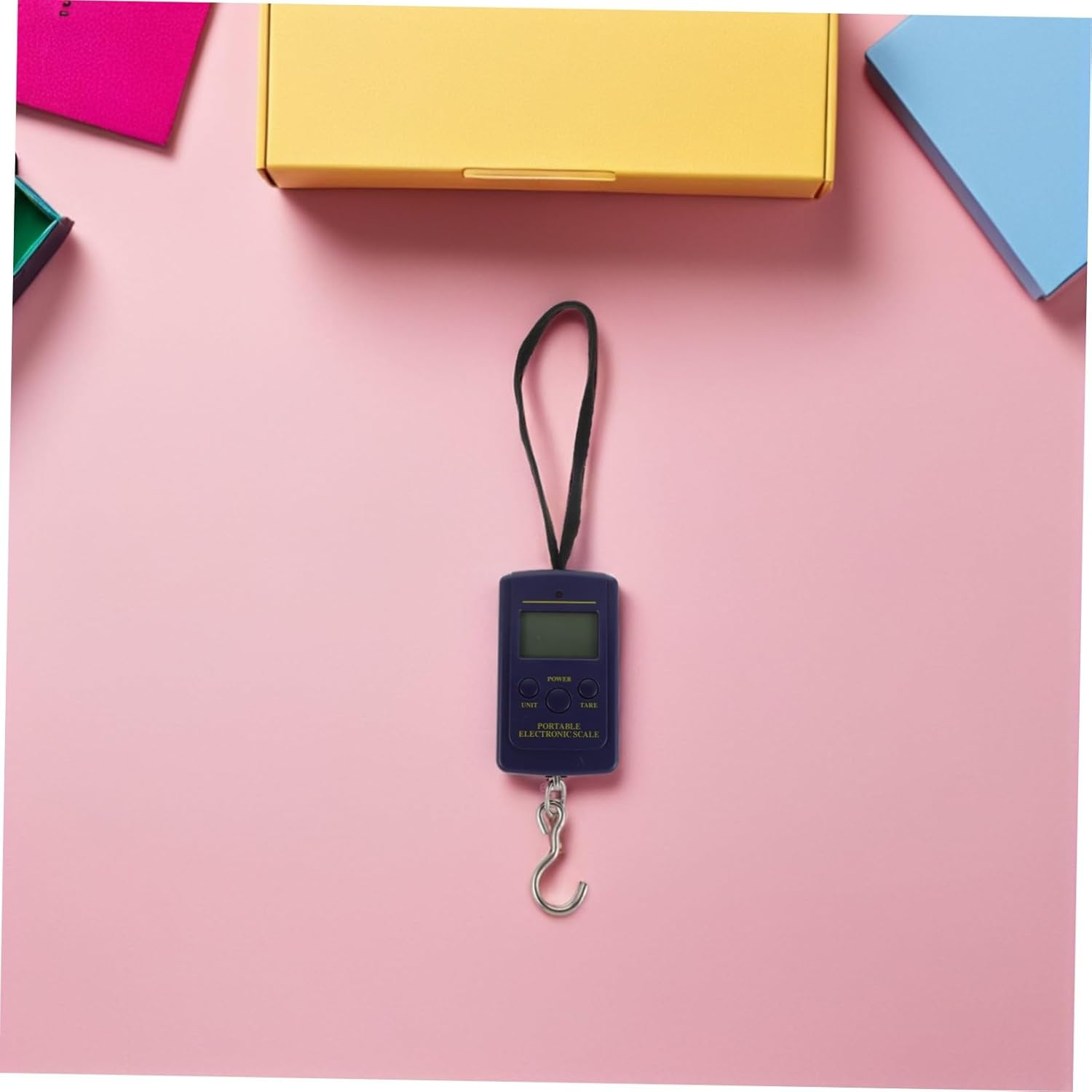 DECHOUS Portable Digital Hanging Scale with Blue Backlit LCD Display Precision Electronic Luggage and Postal Scale for Travel Fishing and Outdoor Use image number 4