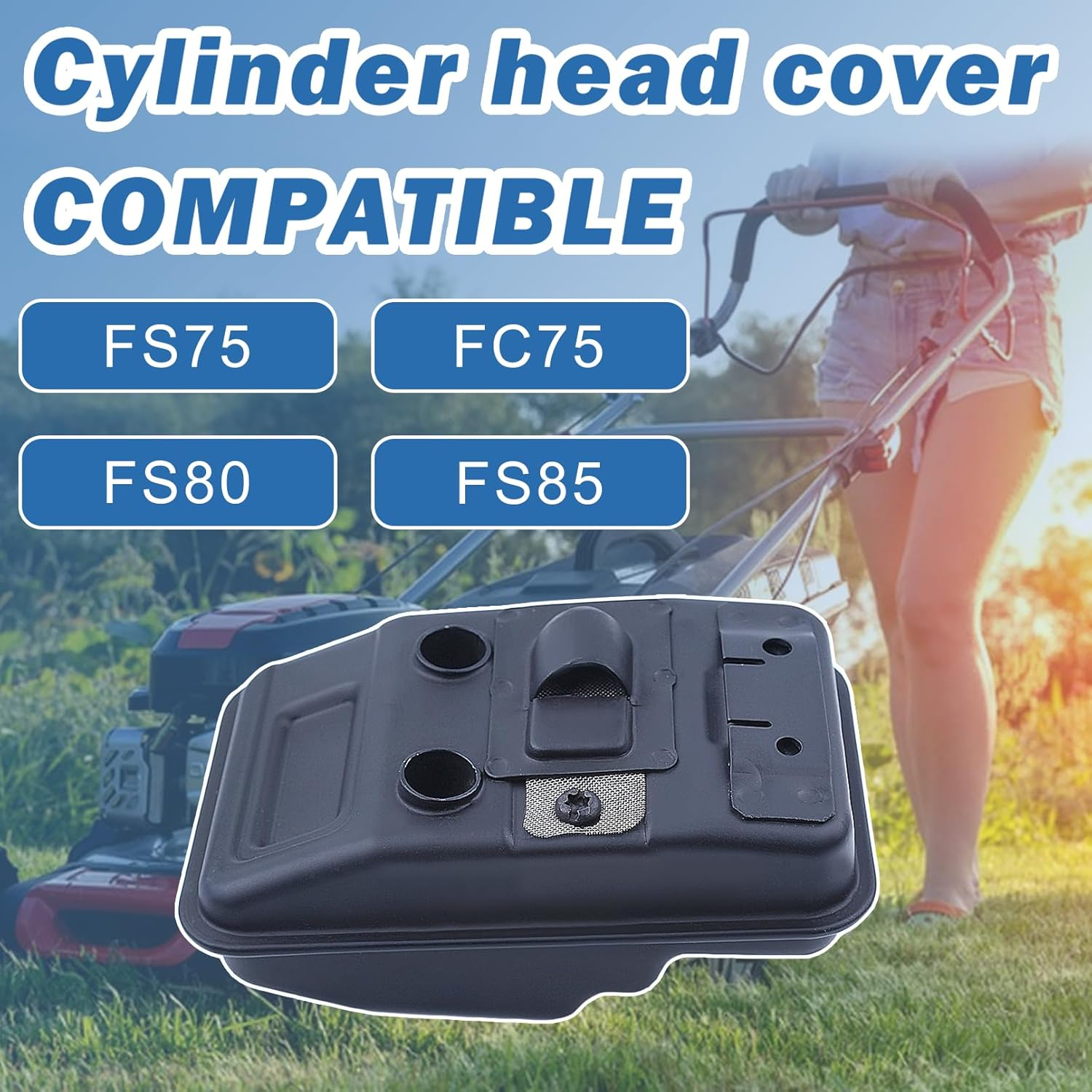 AUMEL Exhaust Muffler with Gasket Kit for Stihl FS75 FC75 FS80 FS85 Trimmer 4137-140-0603. image number 1