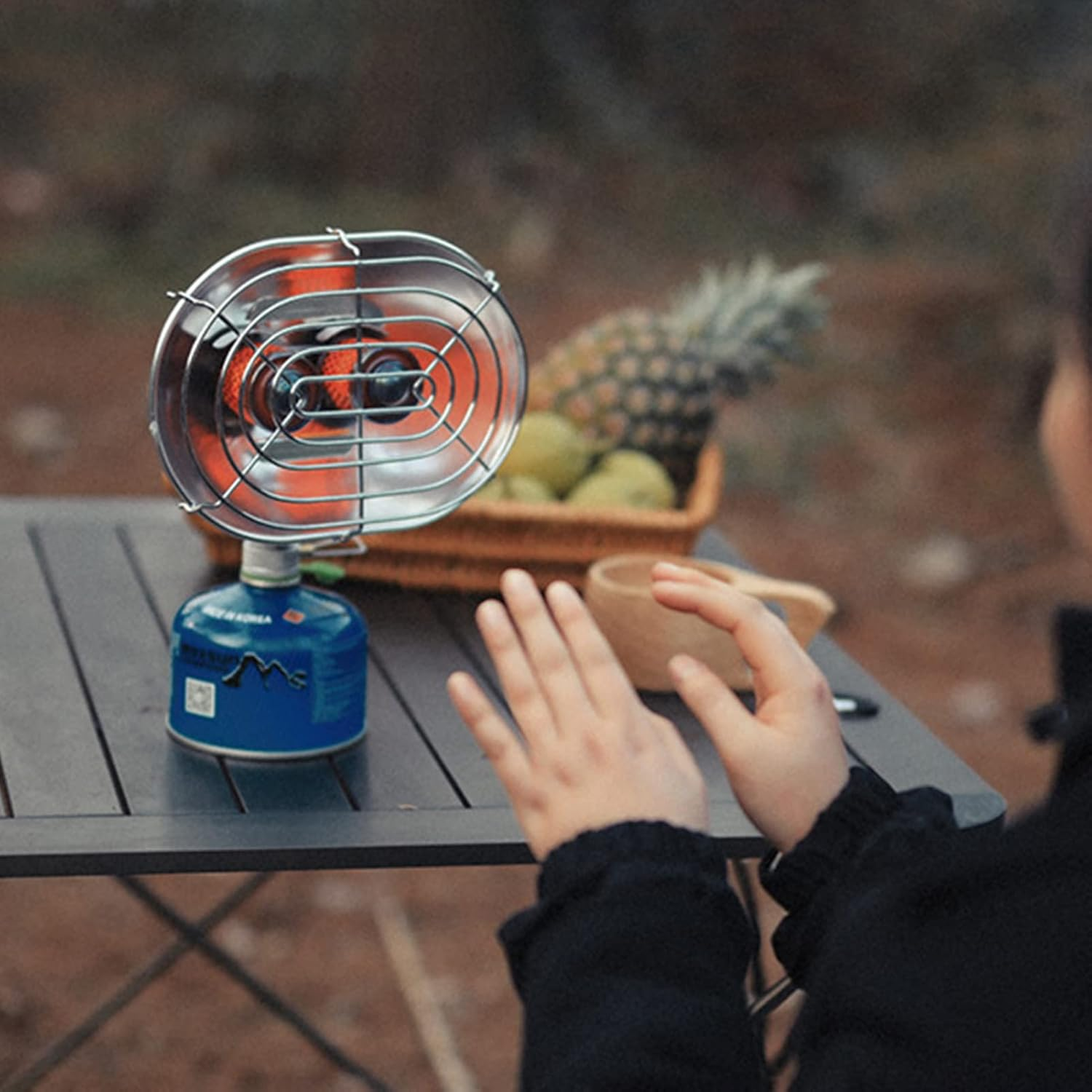 Portable Heater for Camping - Copper Alloy Aluminum Alloy Stainless Steel Heater - High Temperature Resistant Efficient Outdoor Heater for Fishing Travel Hiking Camping Buniq image number 4