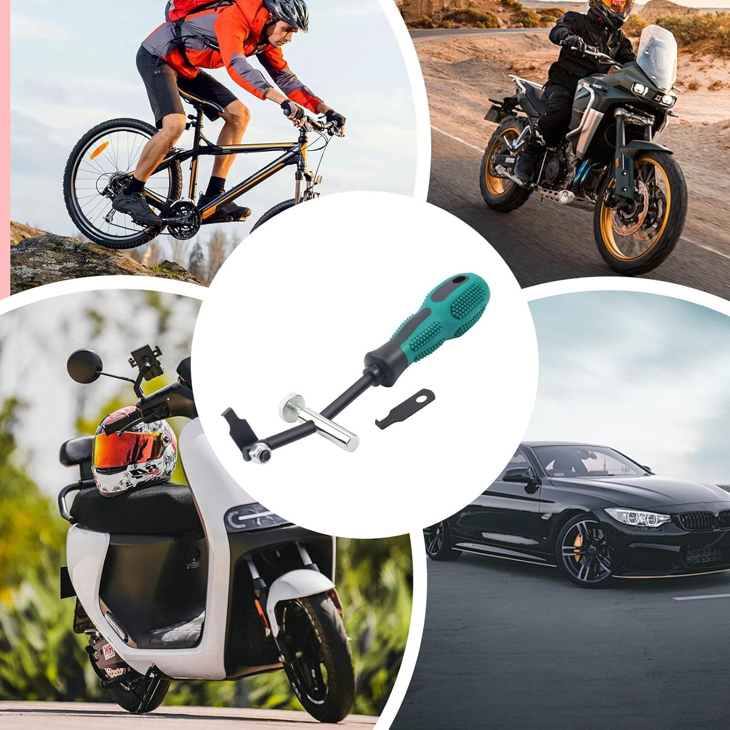 58430 Shaft Type Seal Puller, Seal Puller Tool, Replacement Seal Puller, Automotive Mechanical Repair Tool, Non-Slip Handle Seal Puller, Shaft Seal Removal Tool, Car Repair Tools, Mechanical Wo image number 2