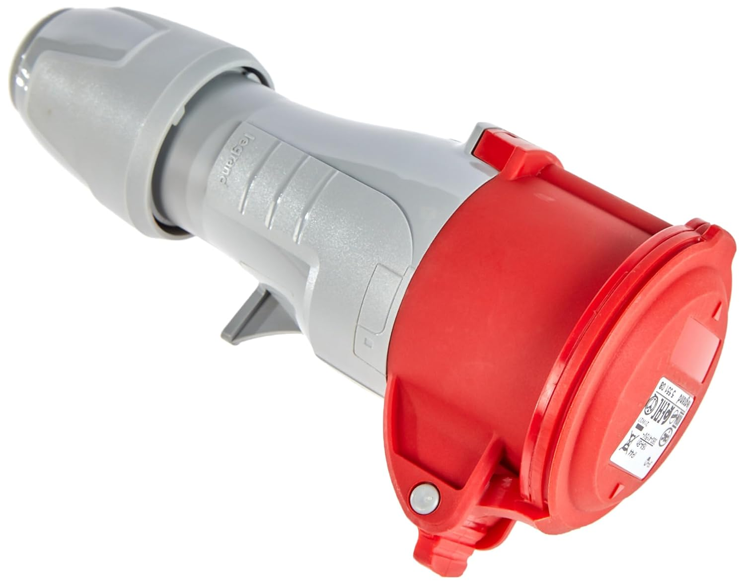 Legrand, CEE Socket, 16 A, Red, 4-Pin (3P + PE), 6H (400 V/16 A), Protection Class IP44, IK09, 090108