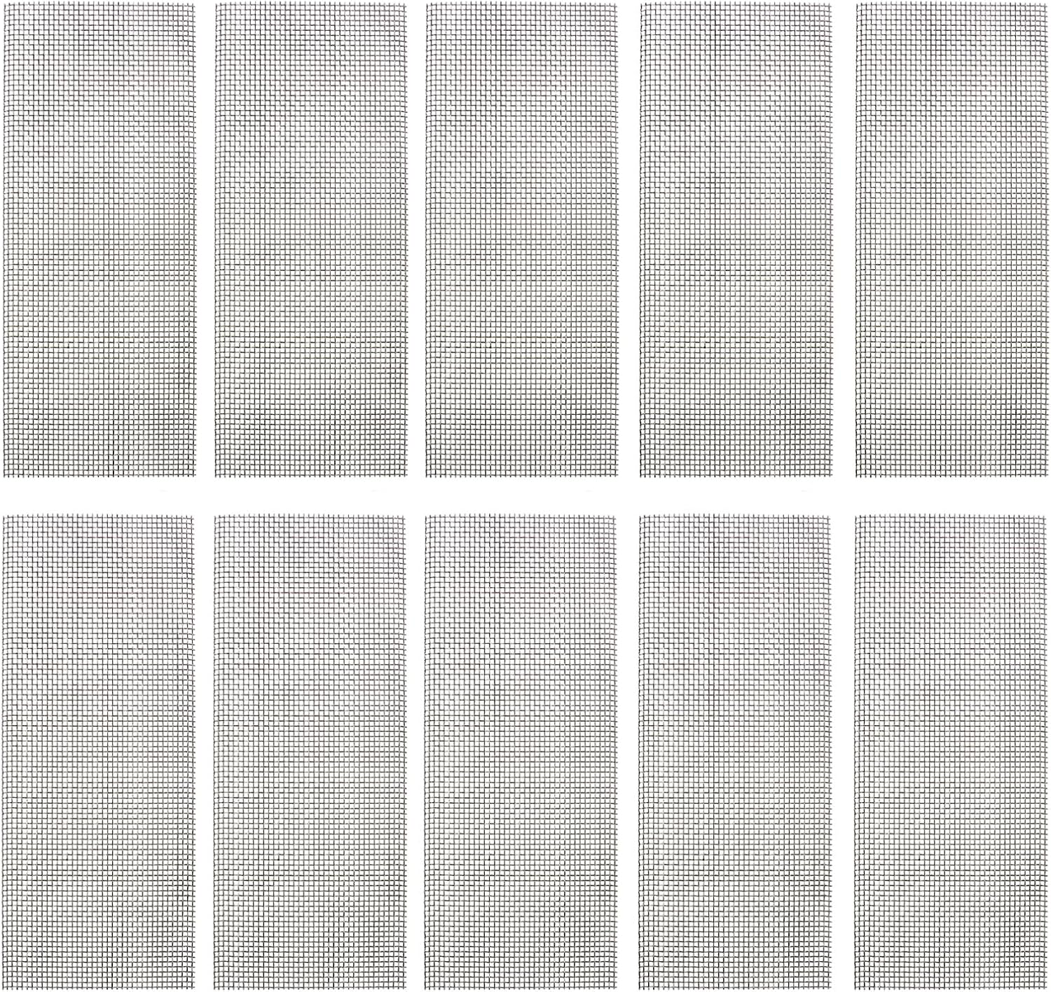 ULTECHNOVO Aquatic Plant Grid Aquarium Mat Made of Wire Mesh Live Plant Moss Wall Aquarium Plants Net Wall Grid Fish Tank Wire Mesh Pad Stainless Steel Aquarium Artificial Pack of 10 image number 2