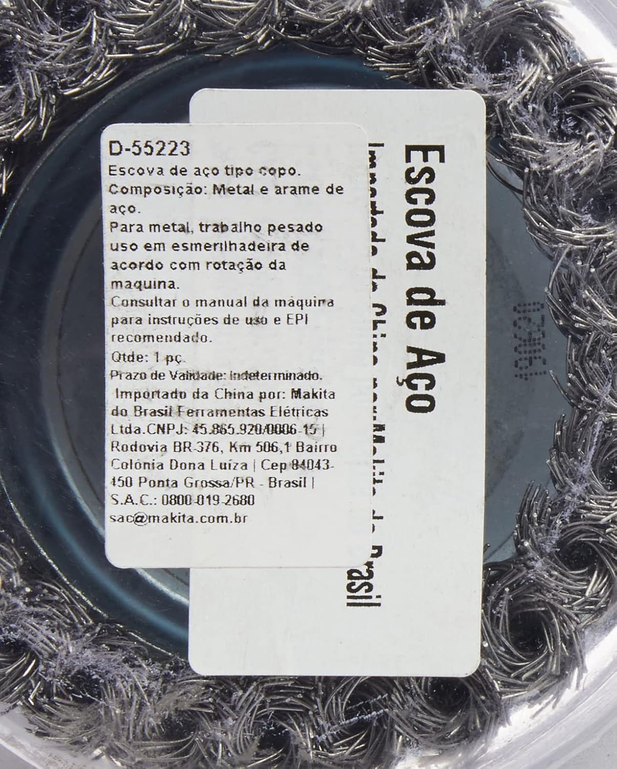 Makita Knotted Wire Cup Brush, 100 X 14 X 2 Mm image number 1