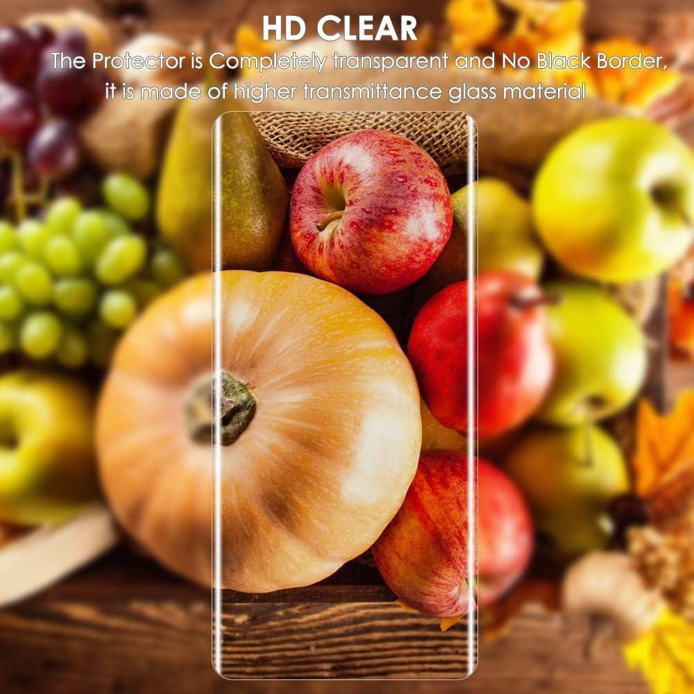 [3 Pack]Pixel 7 Pro Screen Protector Tempered Glass, Akcoo UV Full Screen Adhesive [LOCA Liquid Tech][Fingerprint Sensor Compatible] Glass Protector for Google Pixel7 Pro 5G - For Pixel 7 Pro (Hd Glass) image number 4