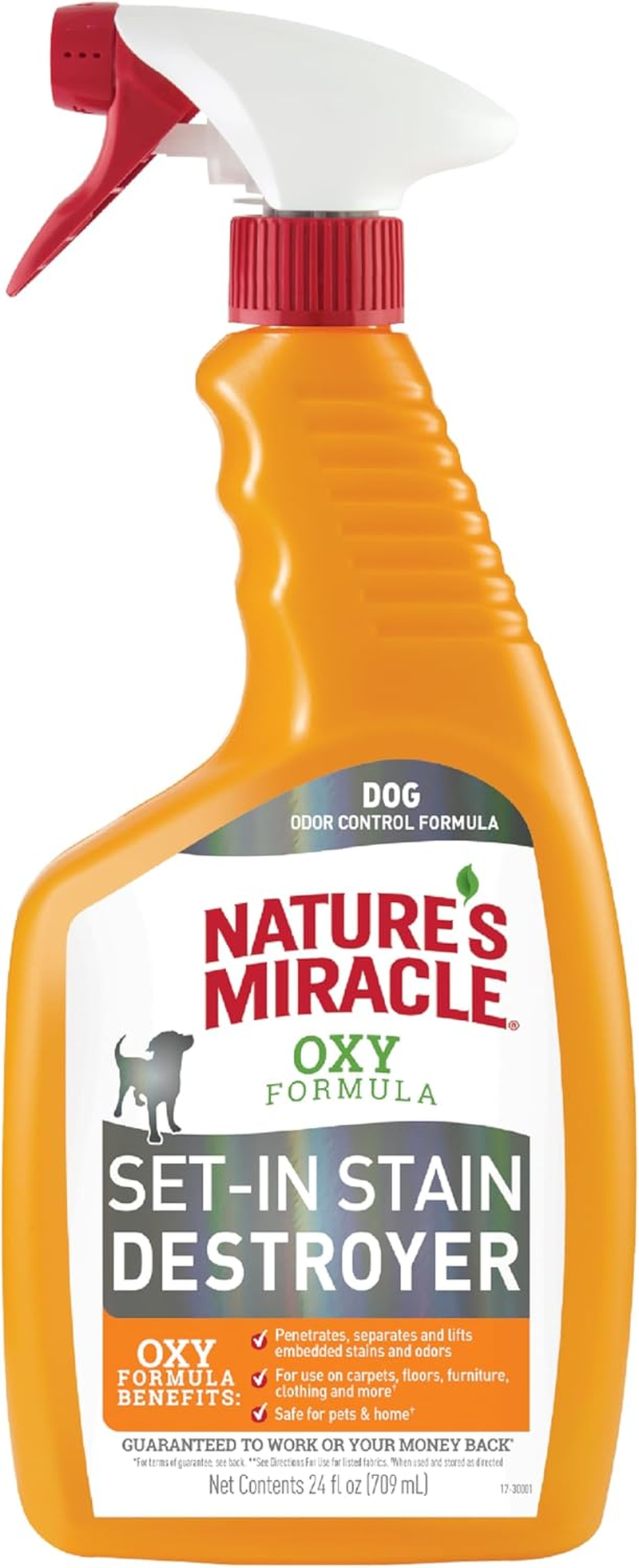 Nature'S Miracle Oxy Formula Set in Stain Destroyer for Dogs, 709Ml, Destroys Stains, Multi-Surface Cleaner, Fast Acting, Fresh Orange Scent image number 3